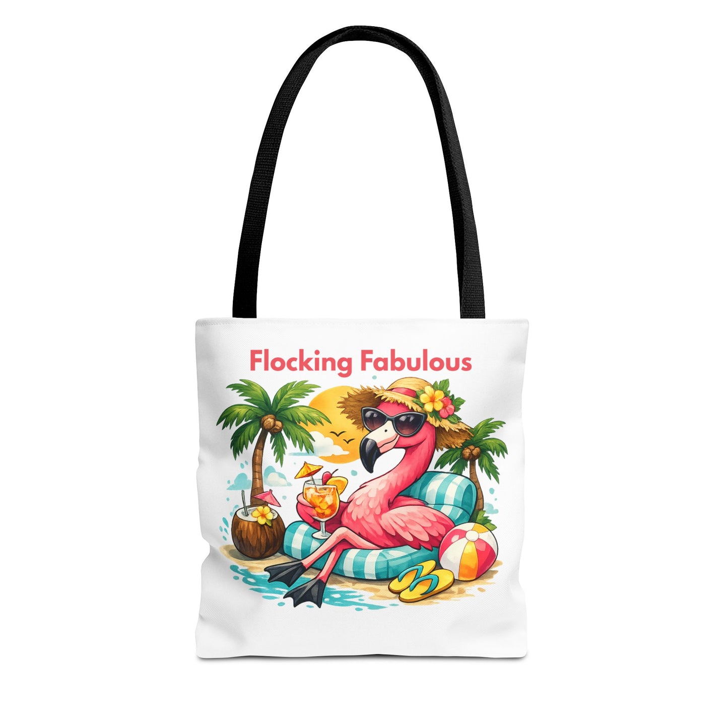 Tote Bag β "Flocking Fabulous" Flamingo Beach Tote