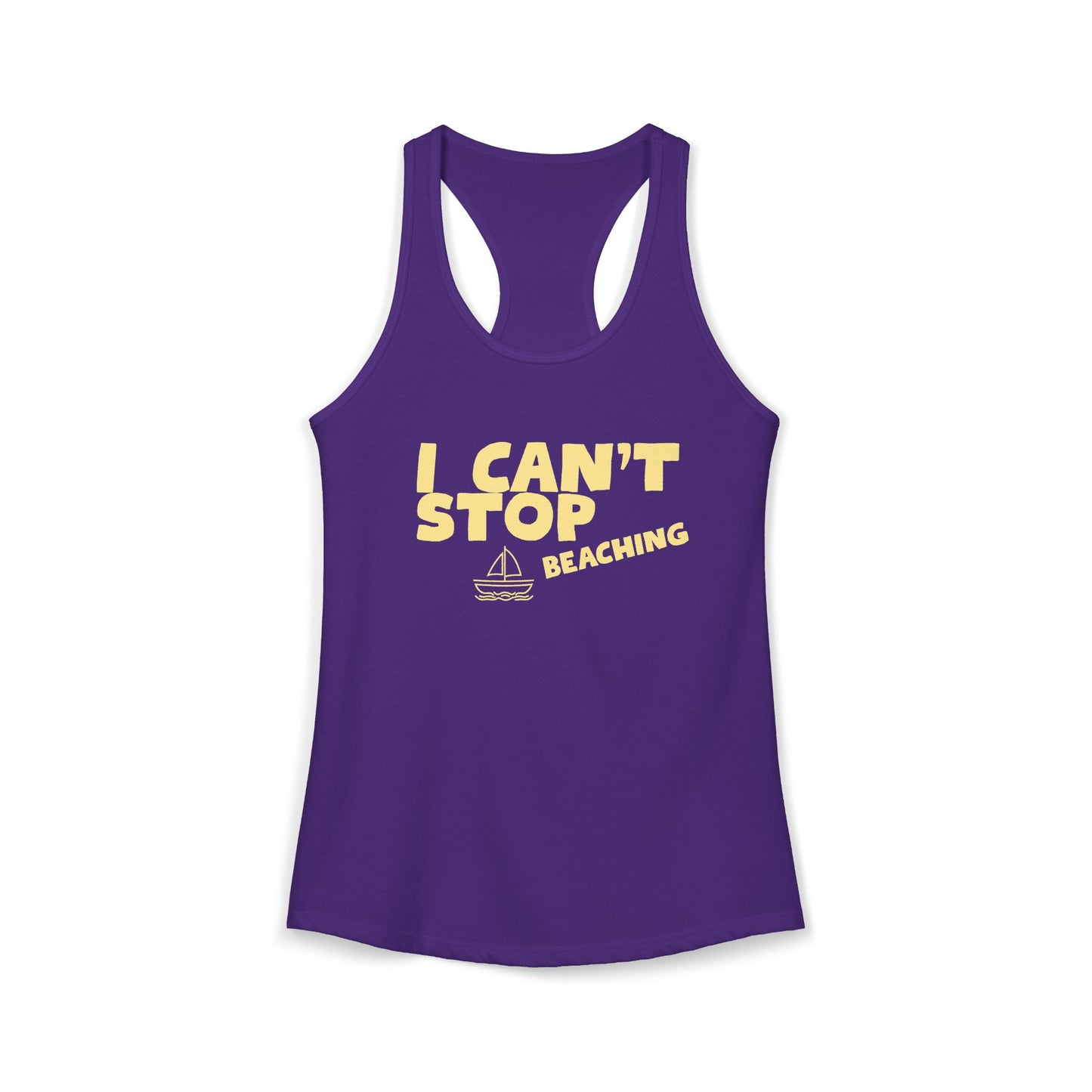 Women's Ideal Racerback Tank – I CAN'T STOP BEACHING
