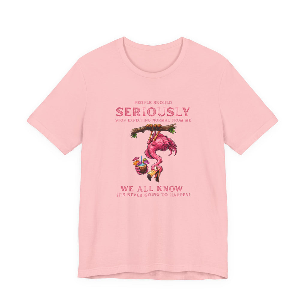 Flamingo Vibes Unisex Tee - We All Know It's Never Going to Happen Shirt