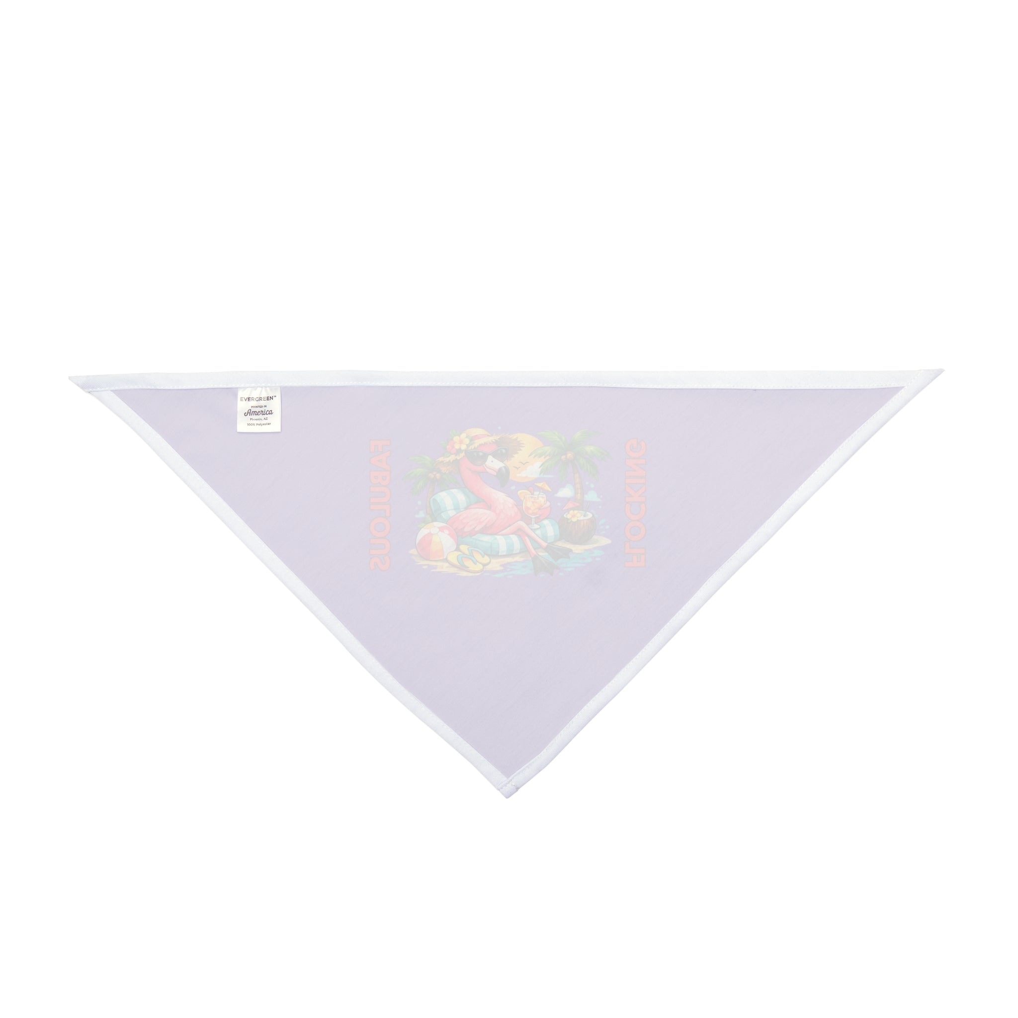 Tropical Flamingo Pet Bandana – Purple Flocking Fabulous Dog & Cat Accessory