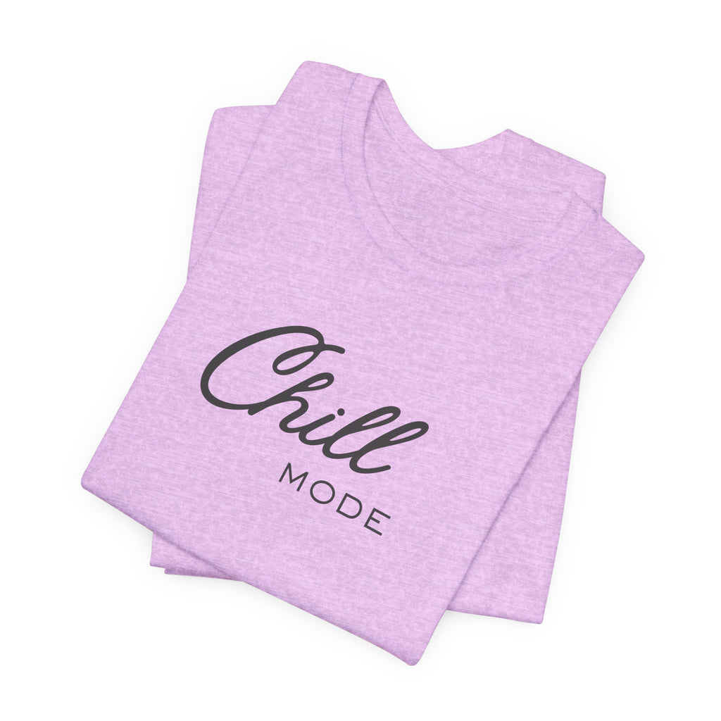 Chill Mode Tee — Minimal Relaxed Graphic Unisex T‑Shirt