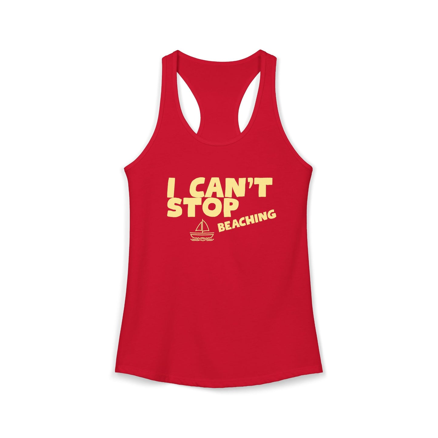Women's Ideal Racerback Tank – I CAN'T STOP BEACHING