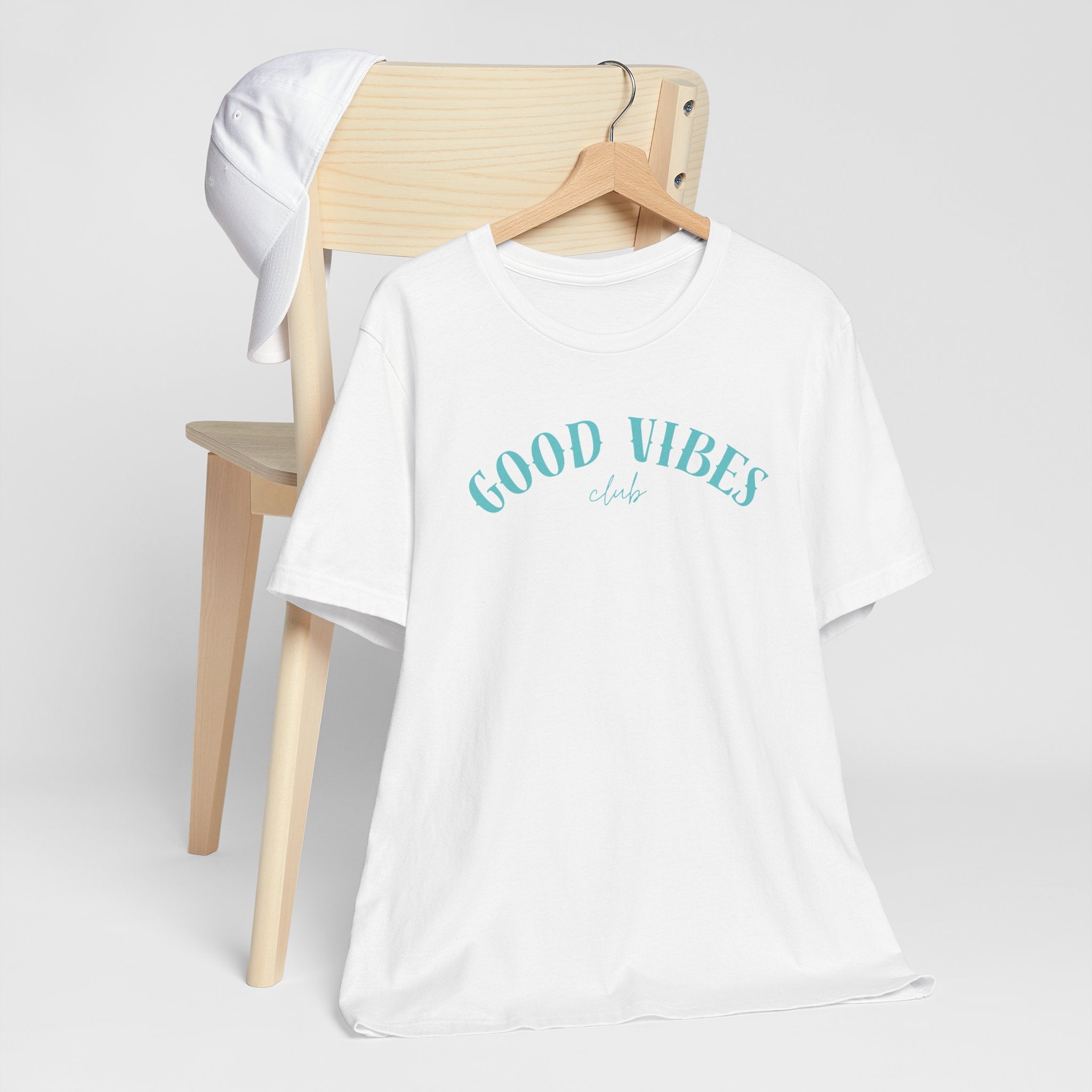 Good Vibes Tee — Retro Script Beachy T-Shirt