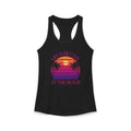 Life's Better At The Beach Women's Racerback Tank - Purple/Pink Lettering