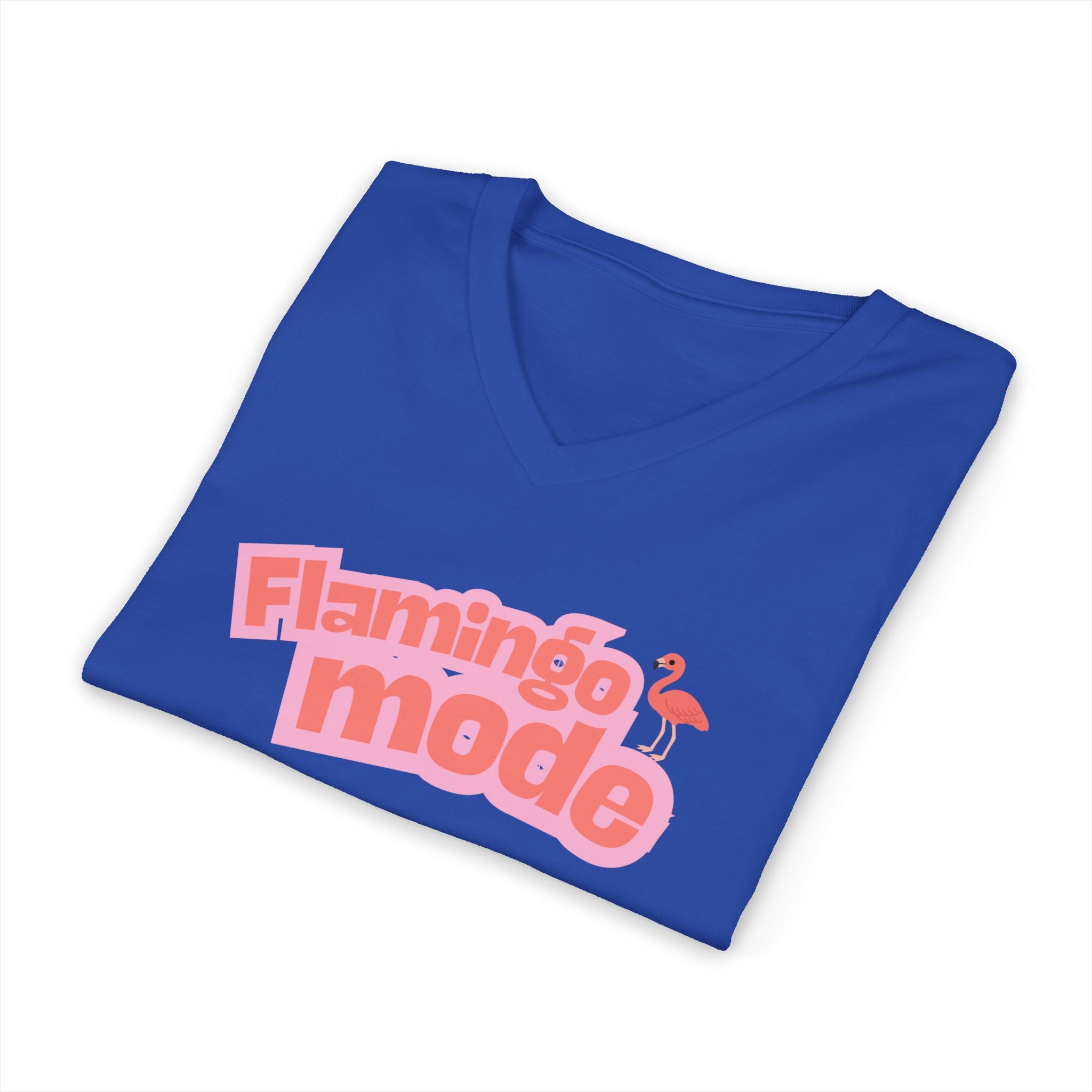 Flamingo Mode V-Neck Tee