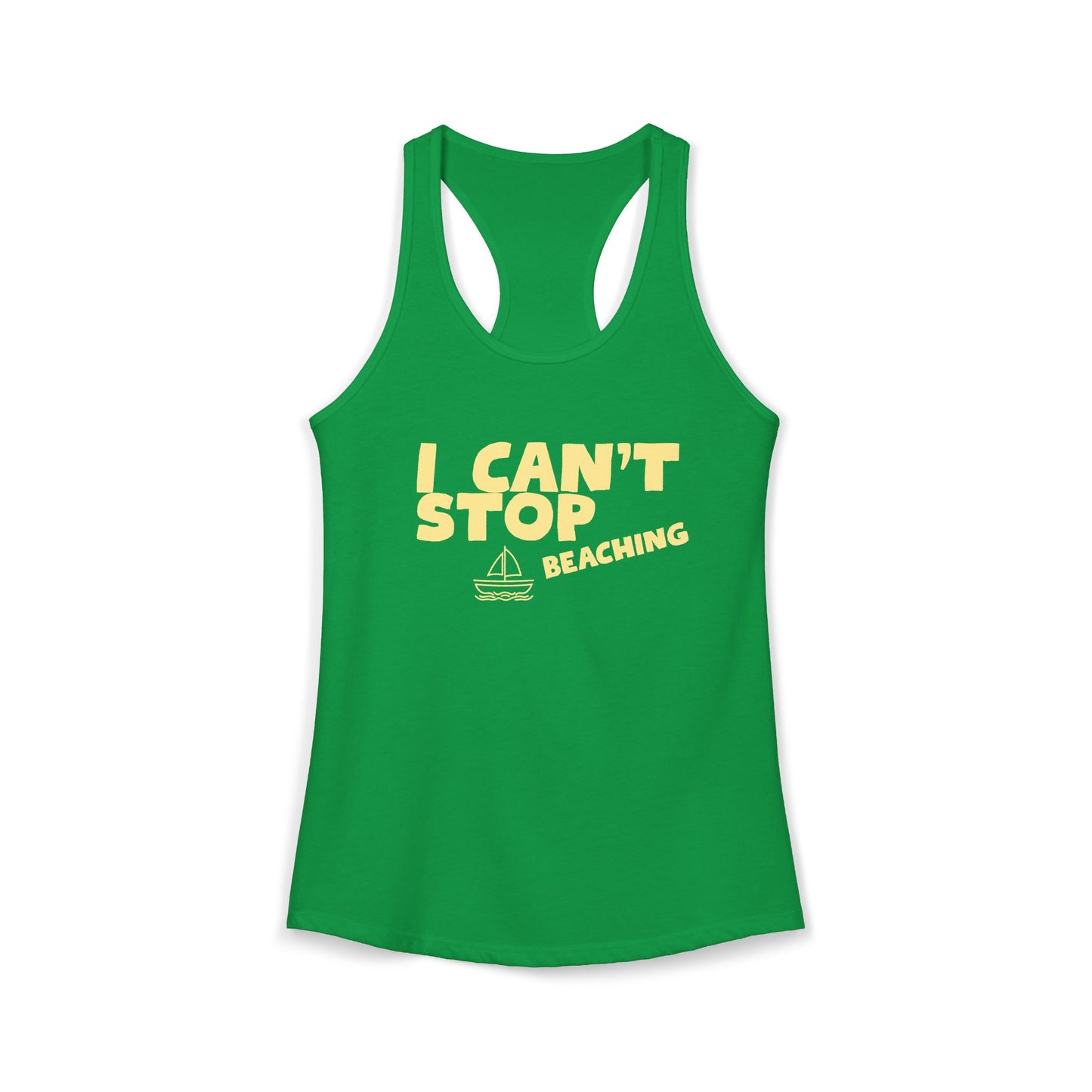Women's Ideal Racerback Tank – I CAN'T STOP BEACHING