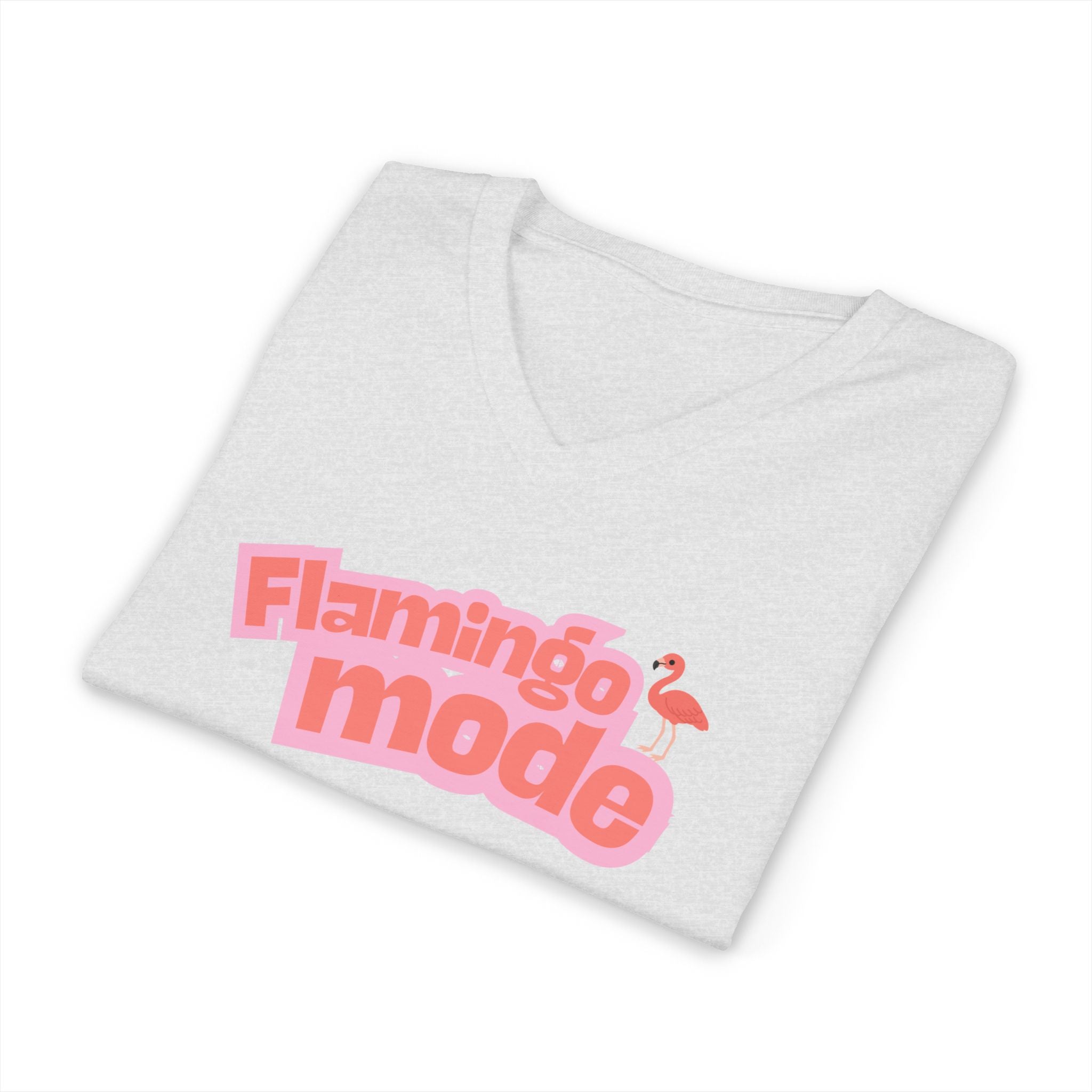 Flamingo Mode V-Neck Tee