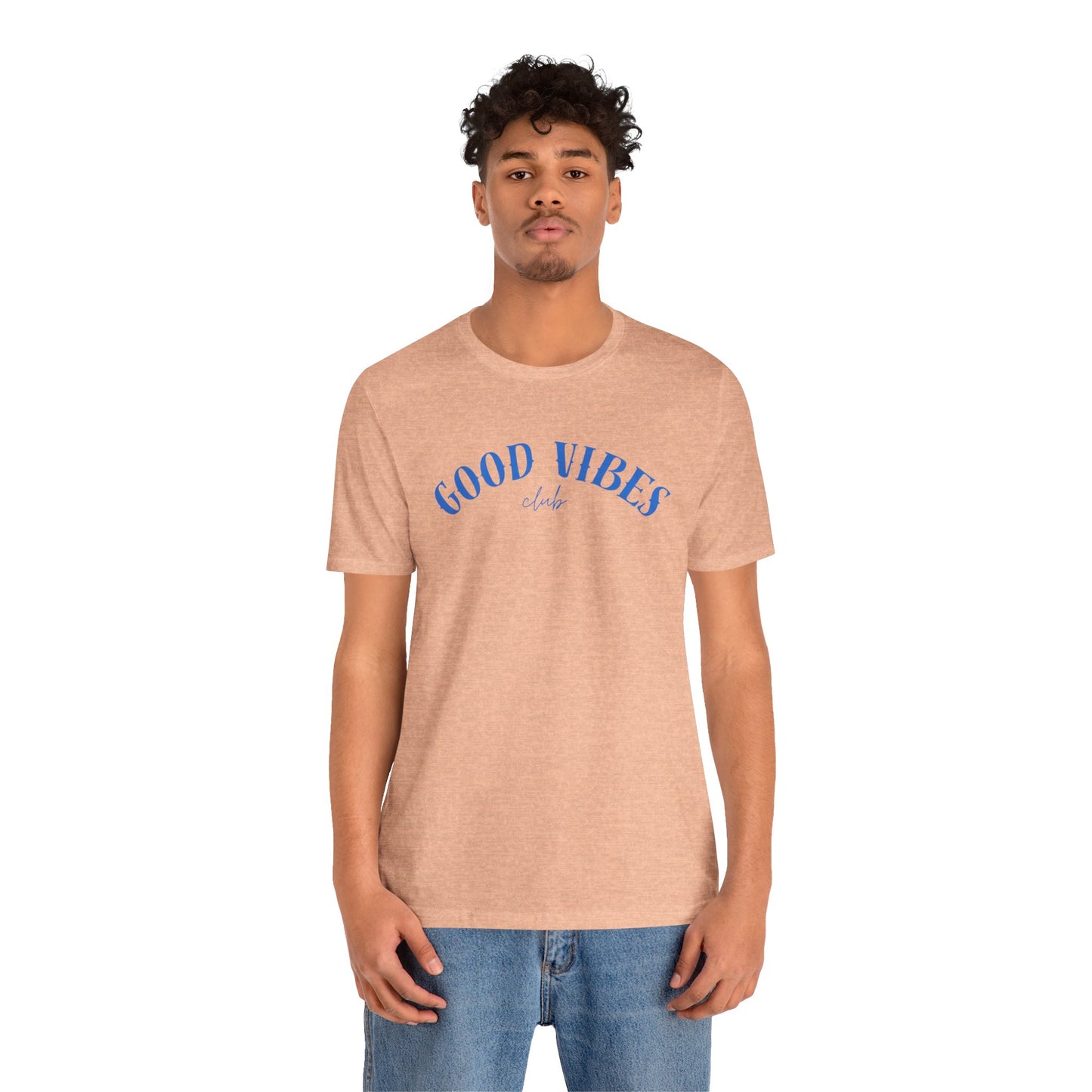 Good Vibes Tee — 'Good Vibes Club' Casual Graphic Unisex T-Shirt Beach / Lake