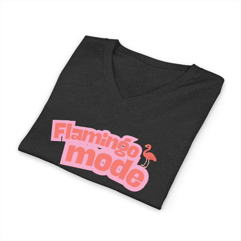 Flamingo Mode V-Neck Tee