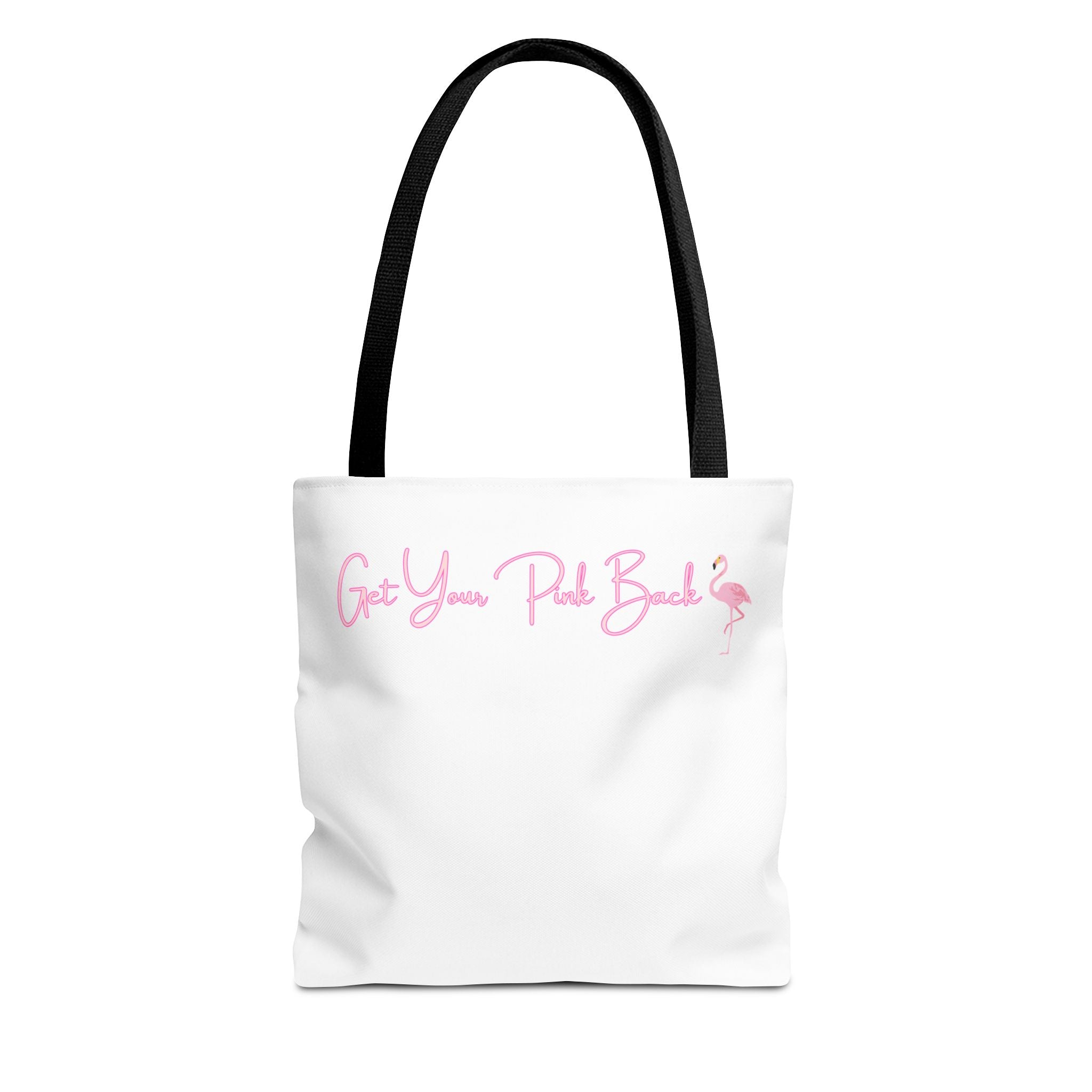 Get Your Pink Back Tote Bag – Soft Pink Flamingo Strength & Resilience