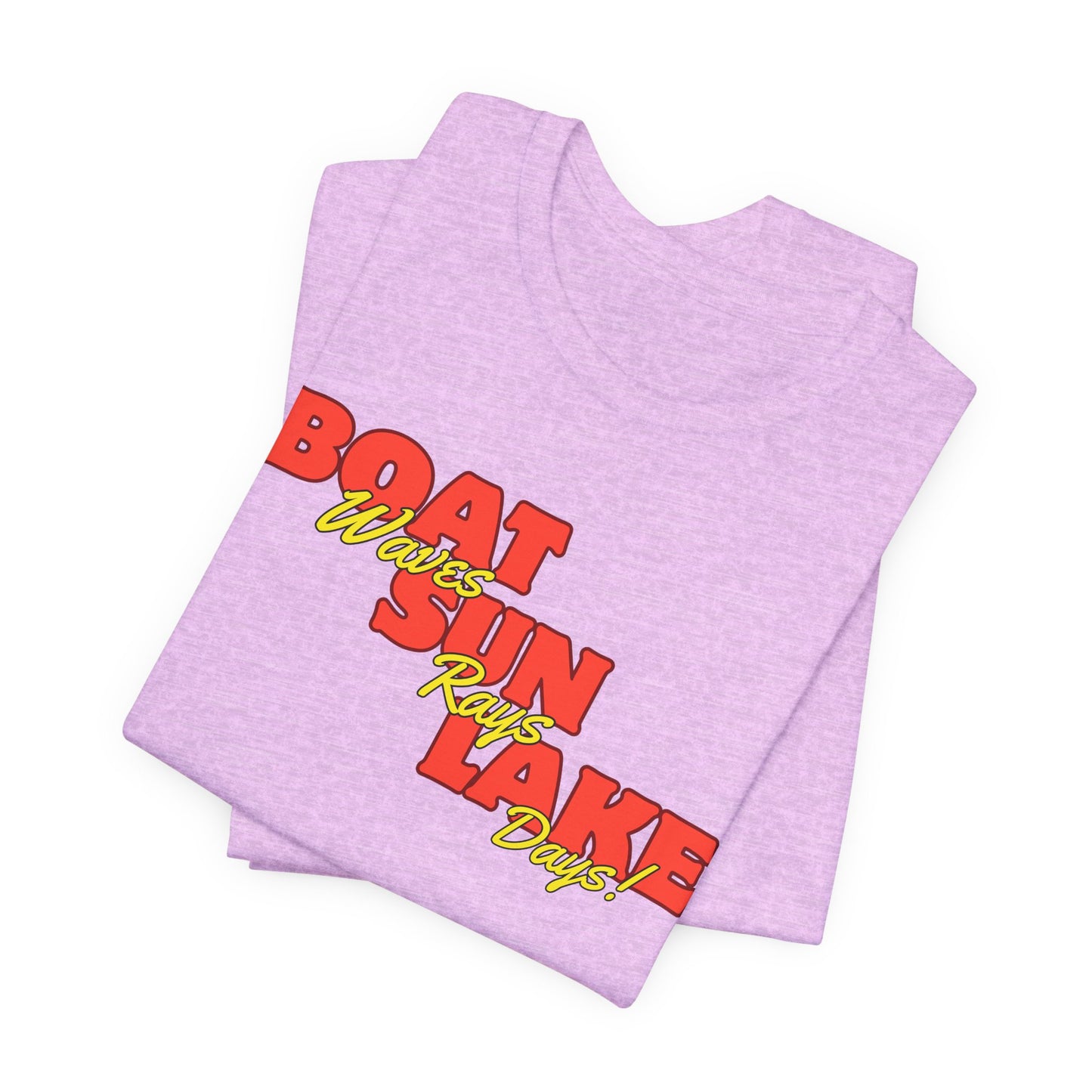 Boat Sun Lake Unisex T-Shirt - Vintage Retro Summer Lakeside Shirt