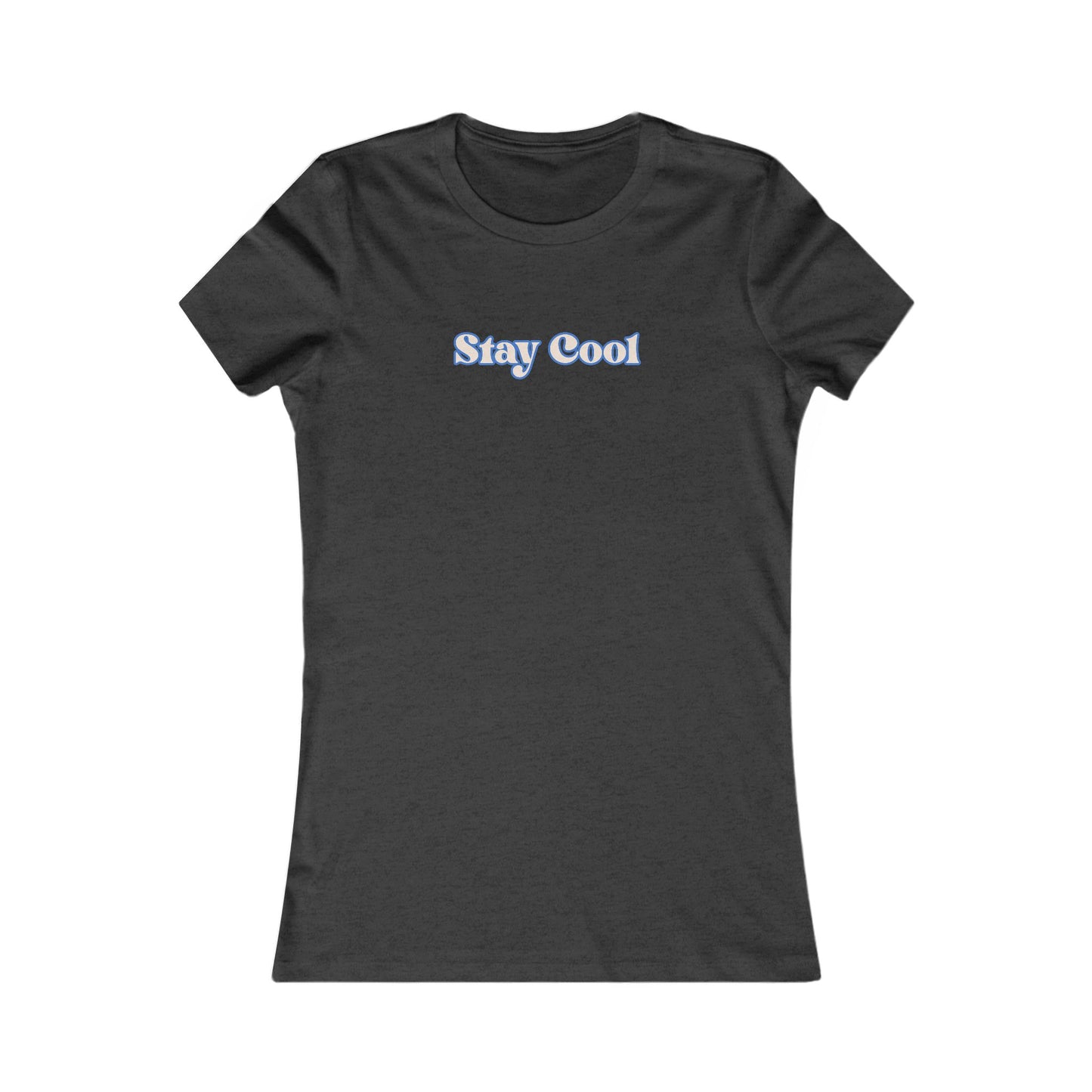 Stay Cool Women's Tee — Minimal Retro Script Graphic T-Shirt Beach / Lake