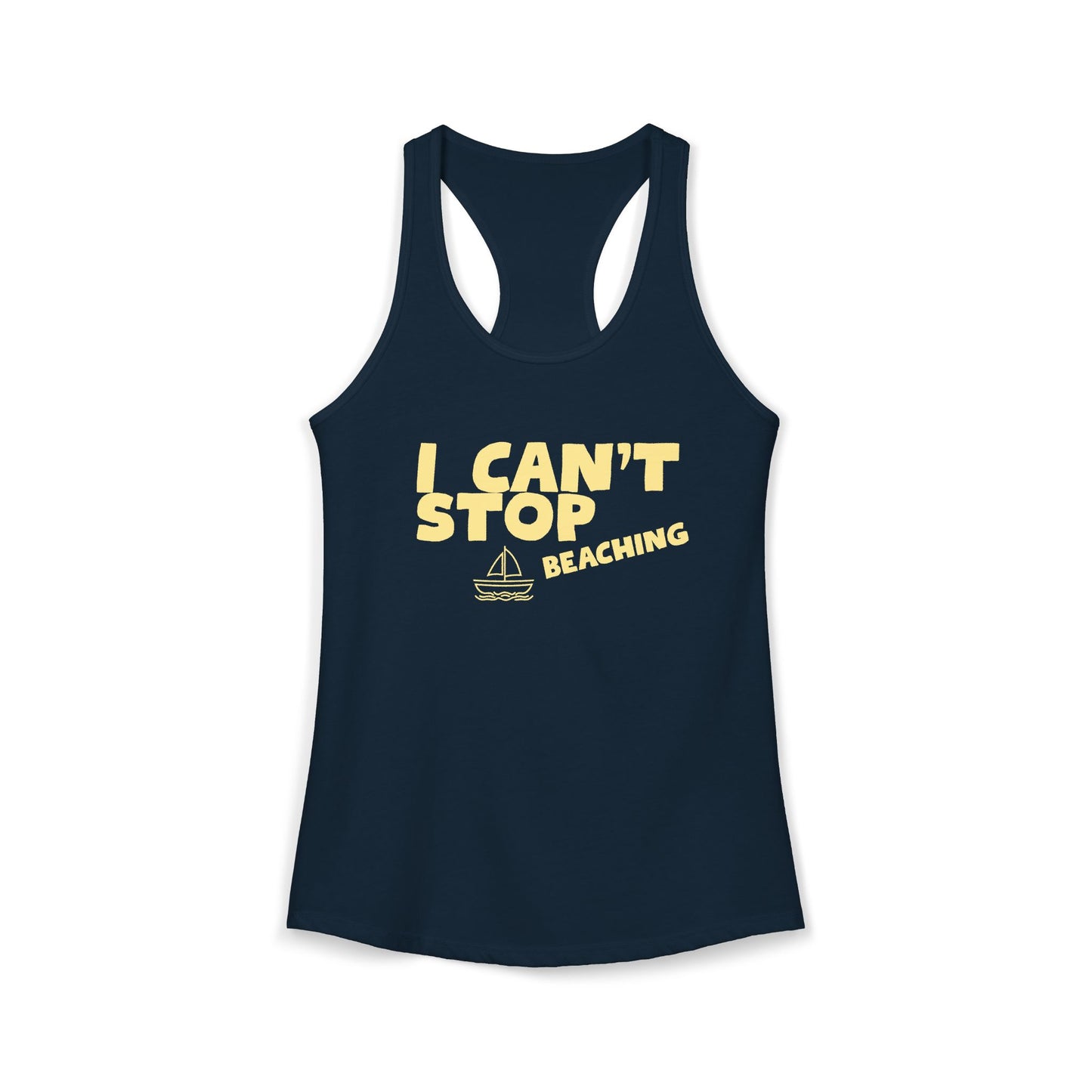 Women's Ideal Racerback Tank – I CAN'T STOP BEACHING