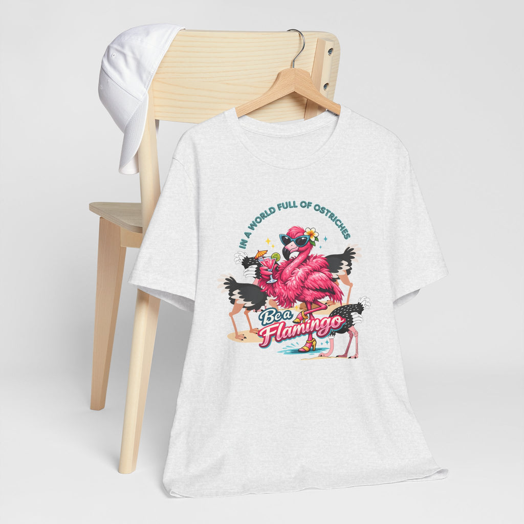 Be a Flamingo T-Shirt – Tropical Retro Graphic Tee