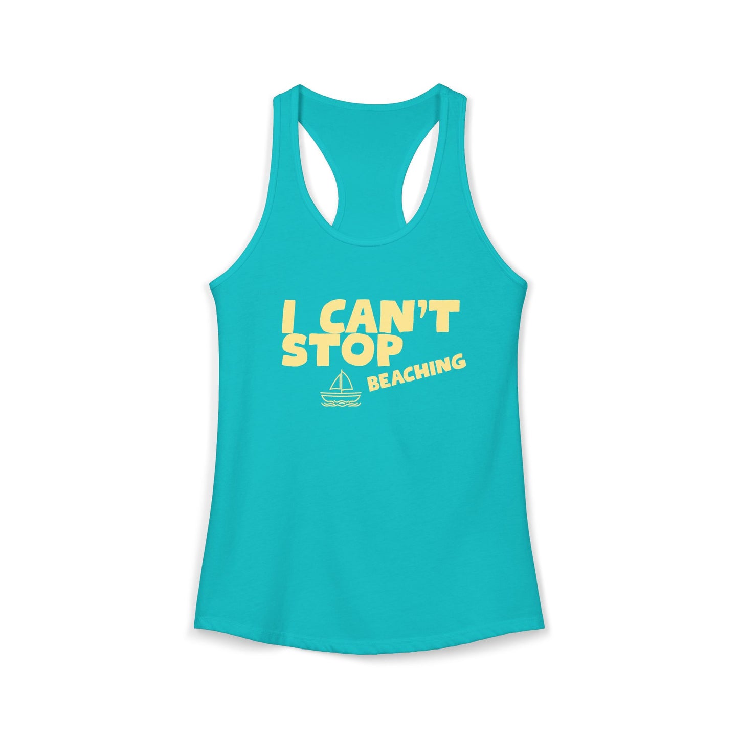 Women's Ideal Racerback Tank – I CAN'T STOP BEACHING