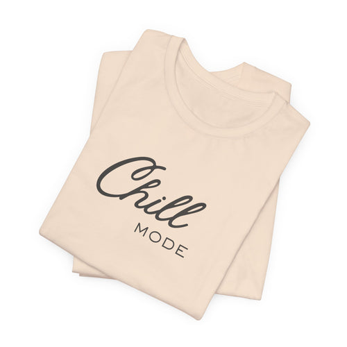Chill Mode Tee — Minimal Relaxed Graphic Unisex T‑Shirt