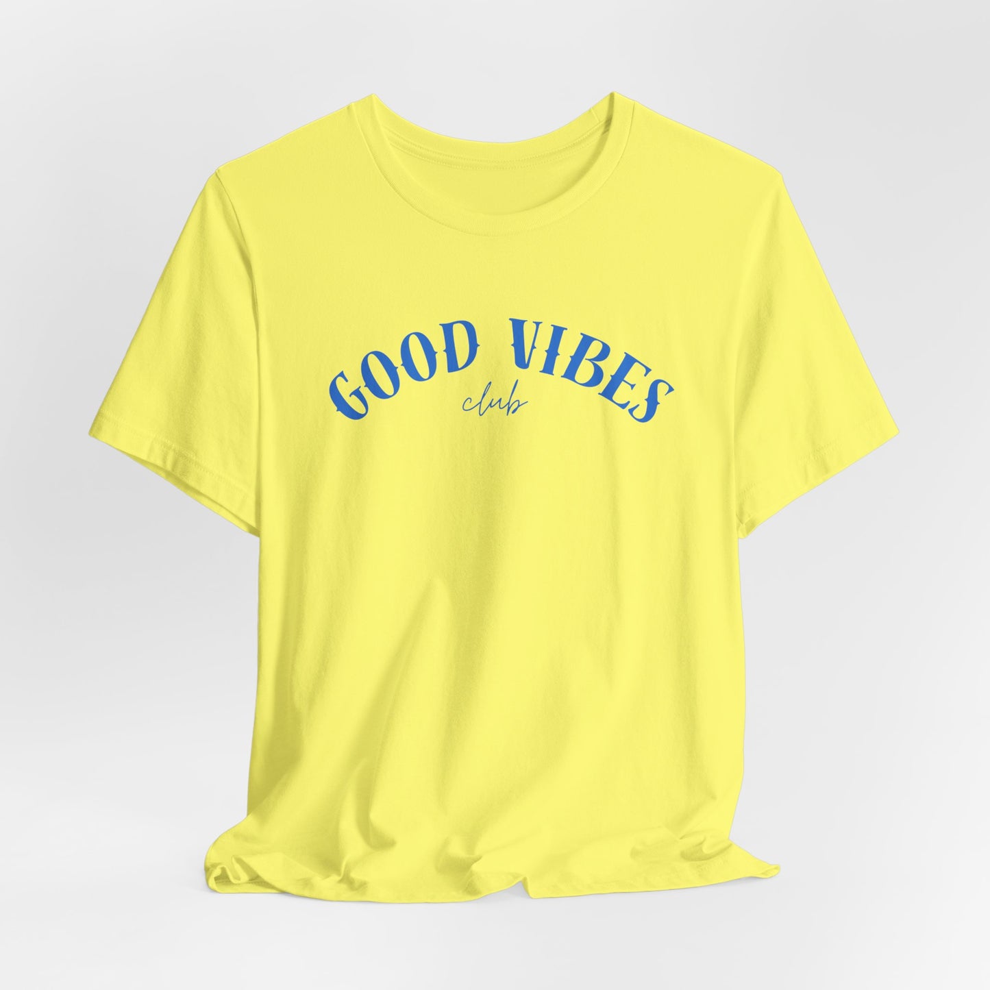 Good Vibes Tee — 'Good Vibes Club' Casual Graphic Unisex T-Shirt Beach / Lake
