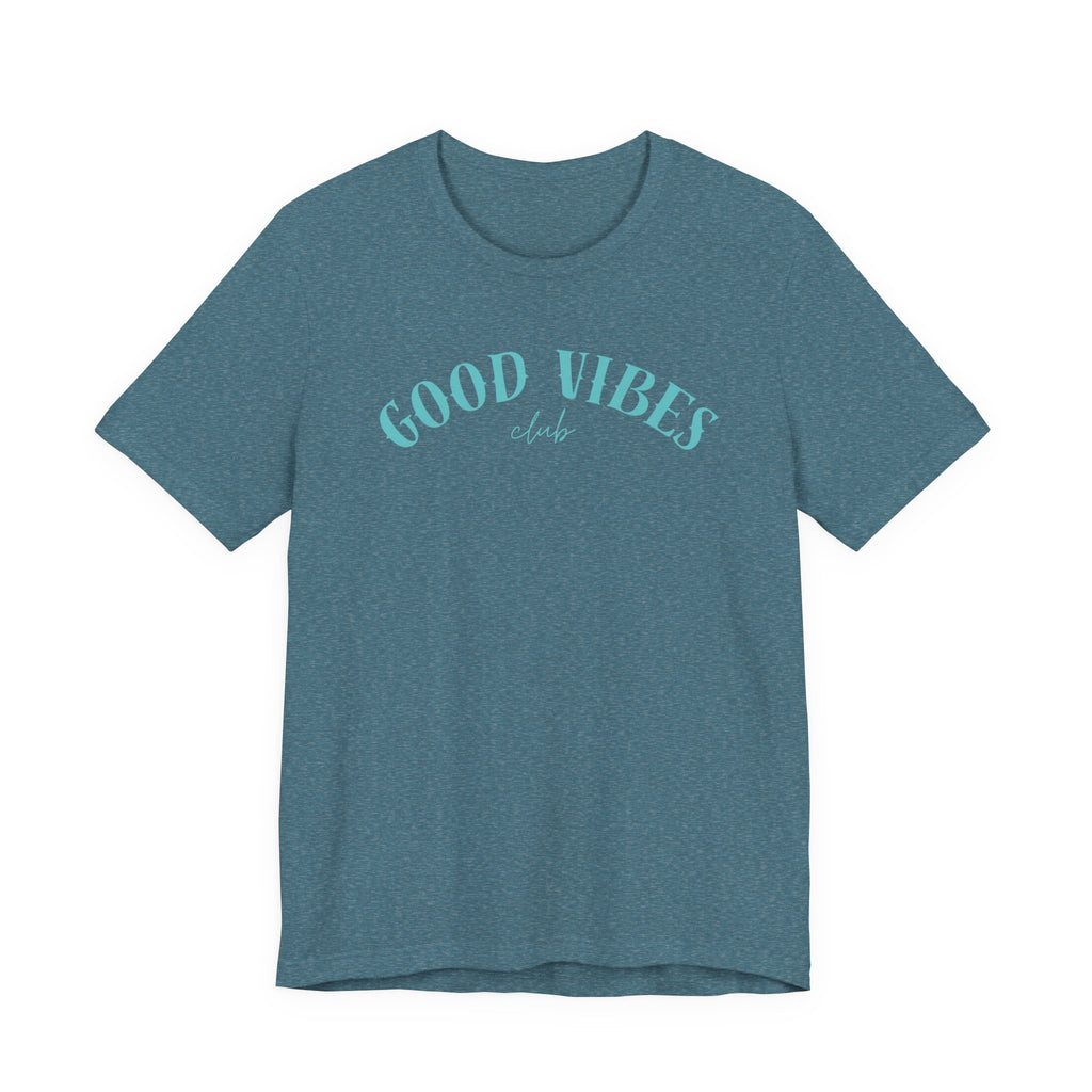 Good Vibes Tee — Retro Script Beachy T-Shirt