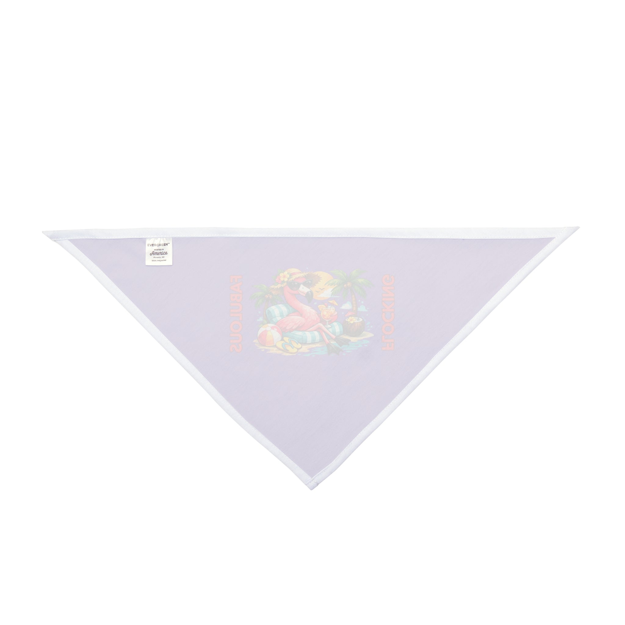 Tropical Flamingo Pet Bandana – Purple Flocking Fabulous Dog & Cat Accessory