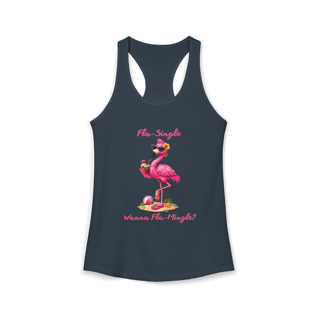 Fla-Single Wanna Fla-Mingle? Women's Ideal Racerback Tank