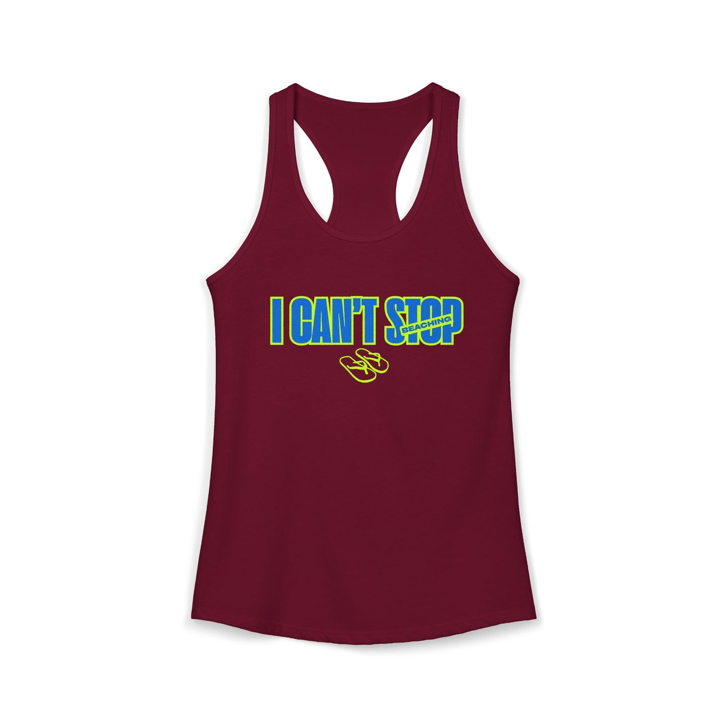 Women's Ideal Racerback Tank – Can't Stop Beaching