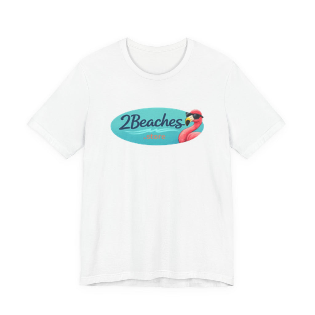 2Beaches Logo Tee – Coastal Lifestyle Beach T-Shirt