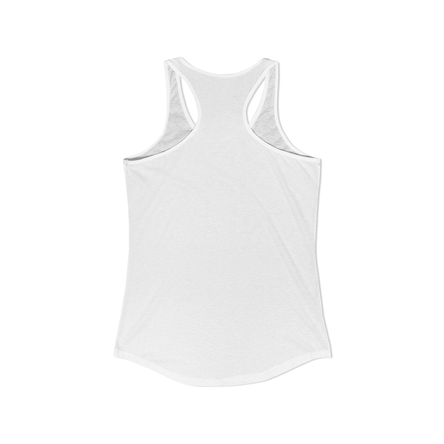 Women's Ideal Racerback Tank – I CAN'T STOP BEACHING (Blue & Neon Green)
