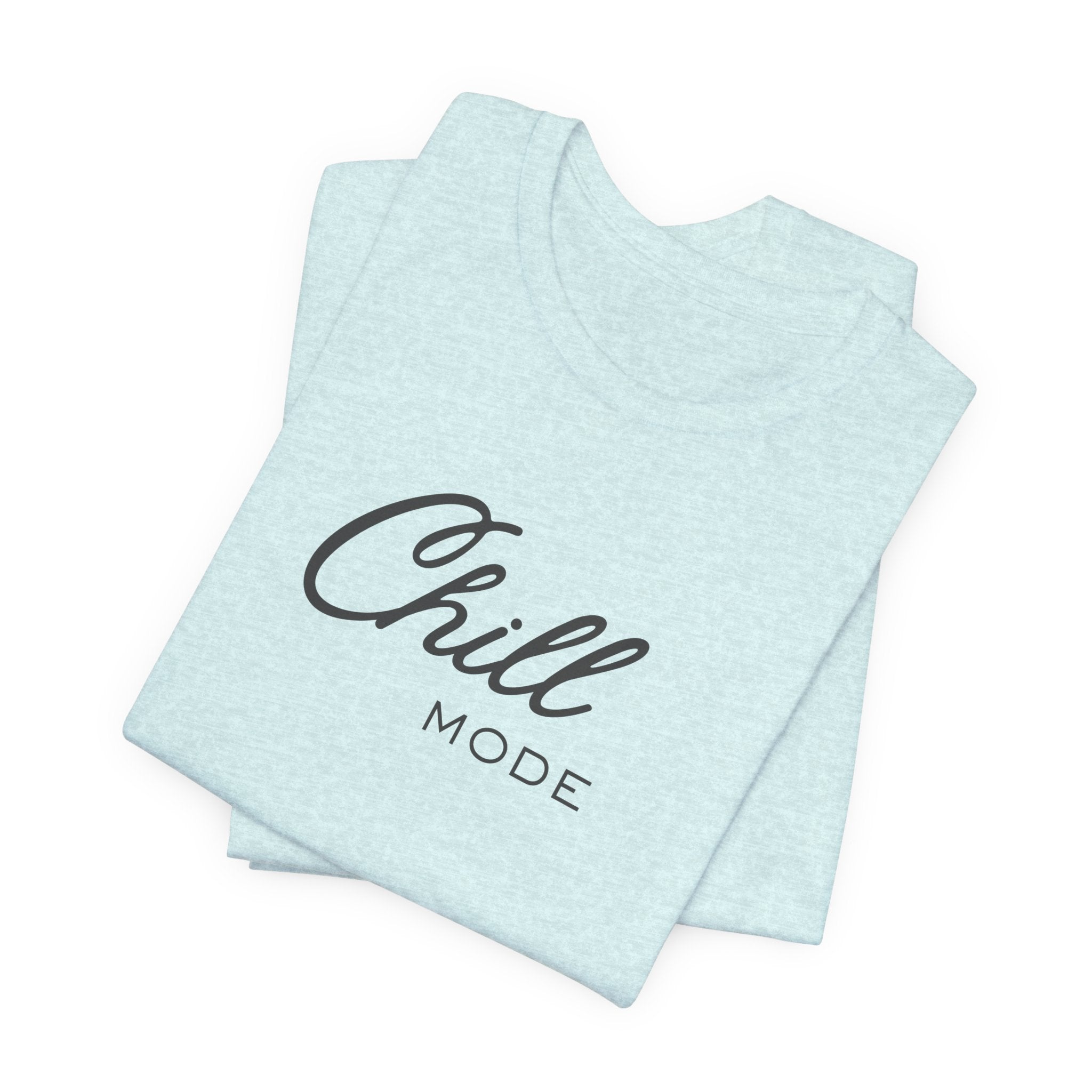 Chill Mode Tee — Minimal Relaxed Graphic Unisex T‑Shirt