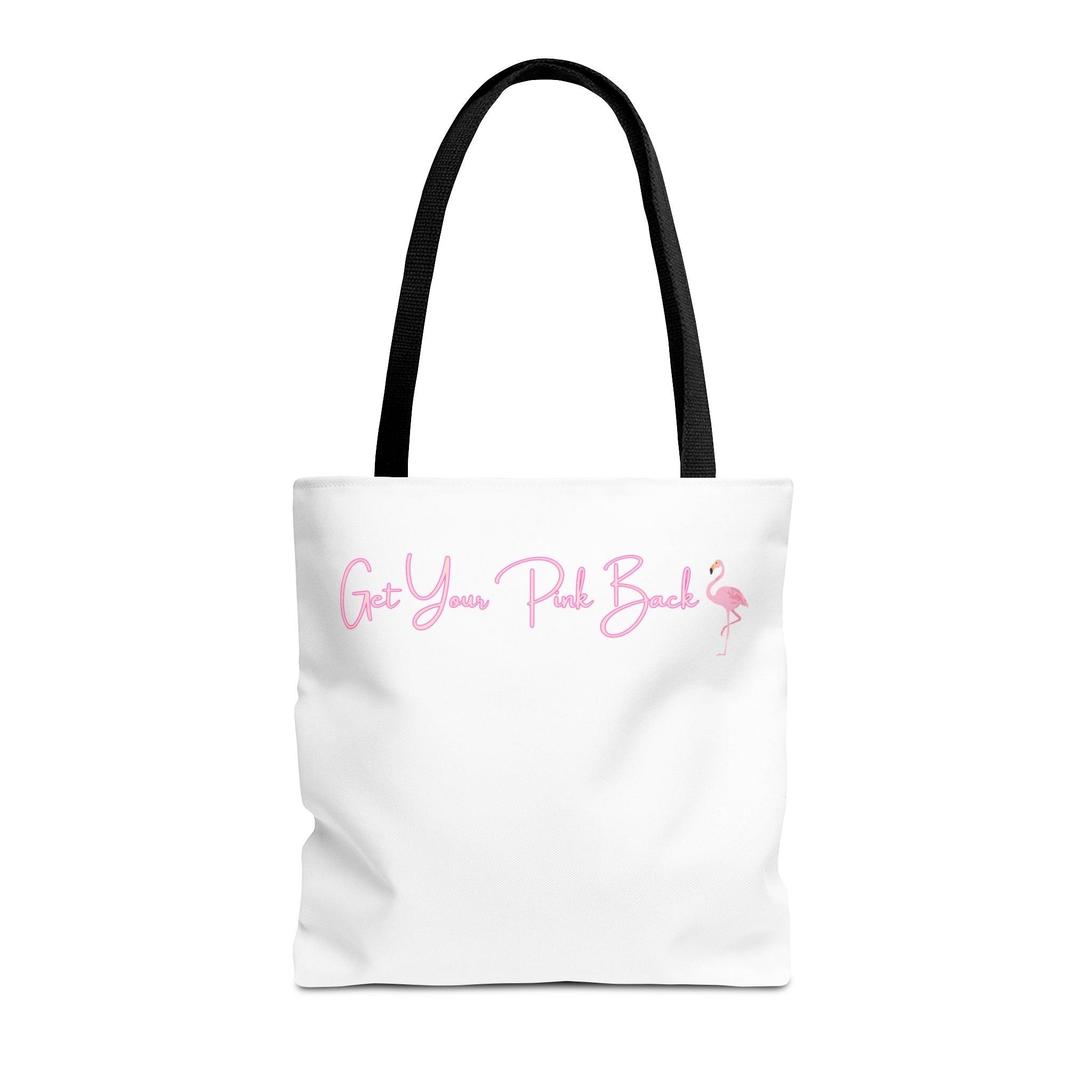 Get Your Pink Back Tote Bag – Soft Pink Flamingo Strength & Resilience