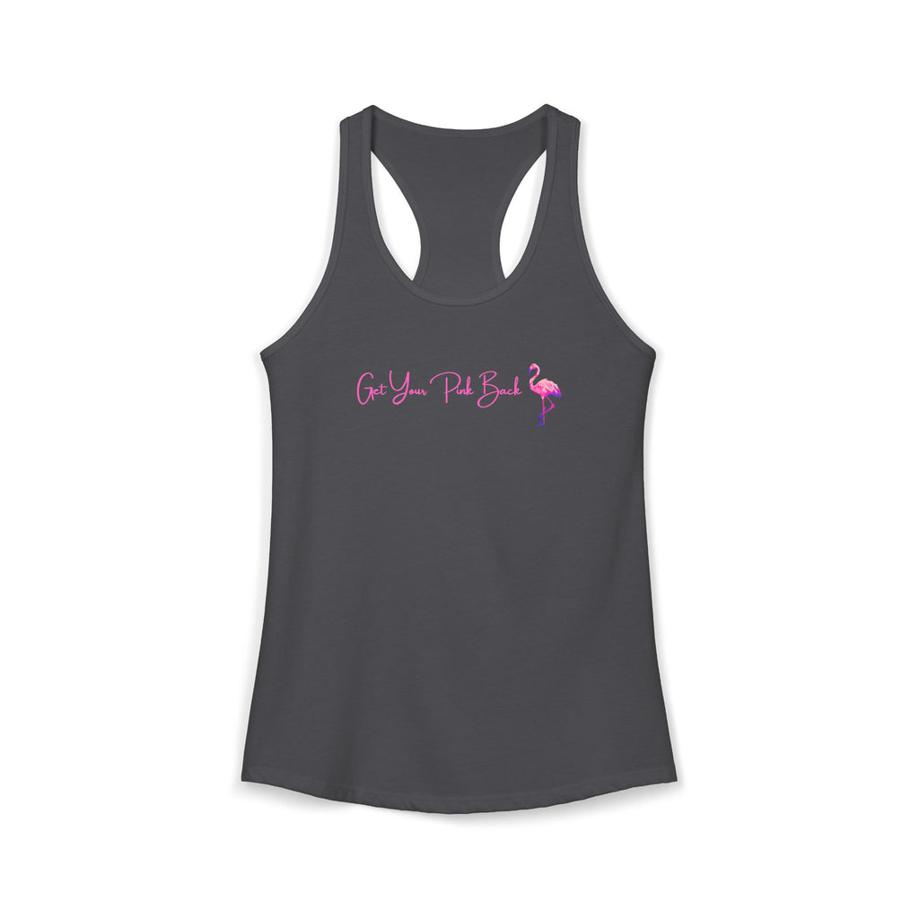 Get Your Pink Back Women's Racerback Tank – Hot Pink Flamingo Strength Tee