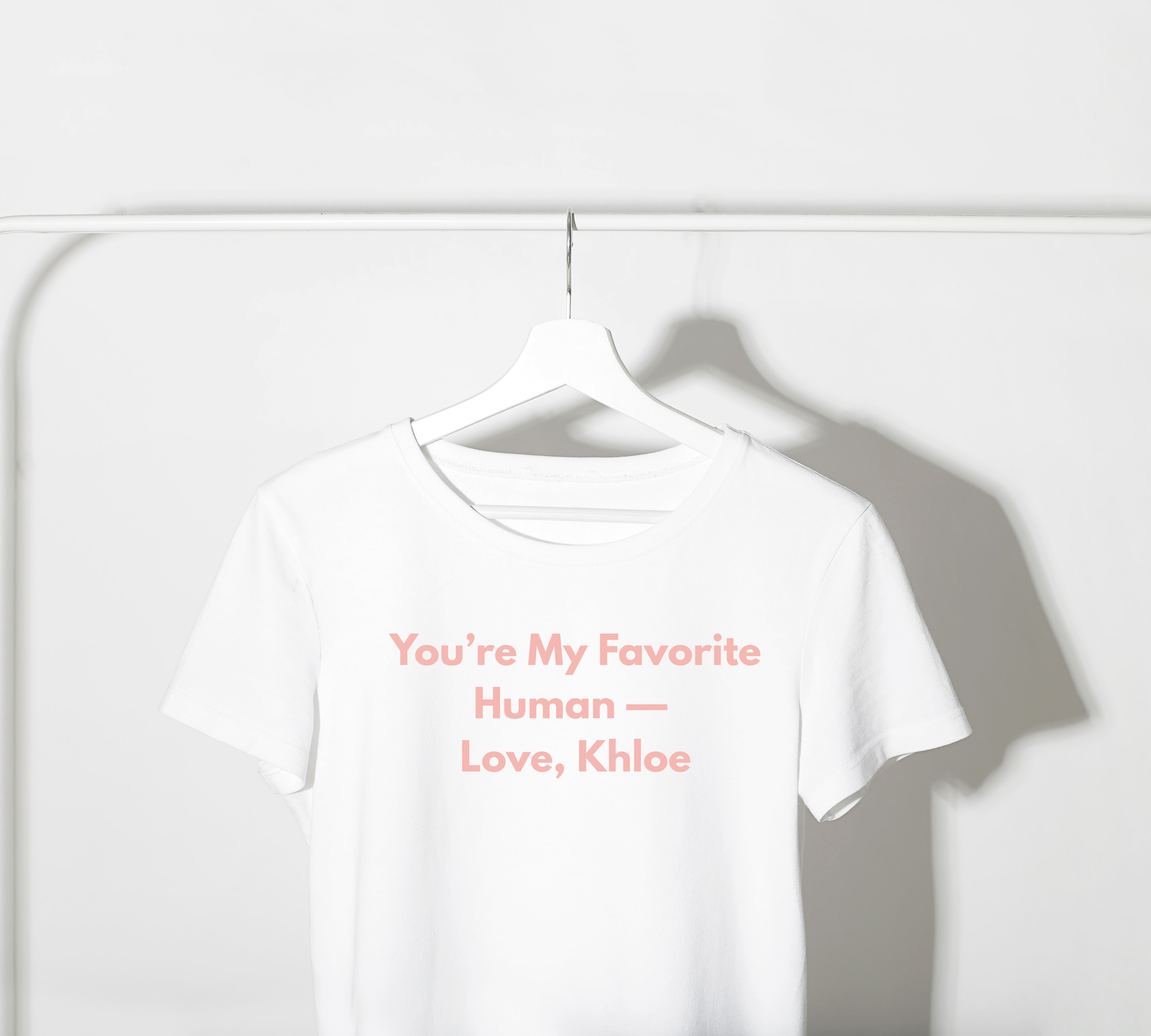 You're My Favorite Human T-Shirt – Minimal Valentine's Love Tee
