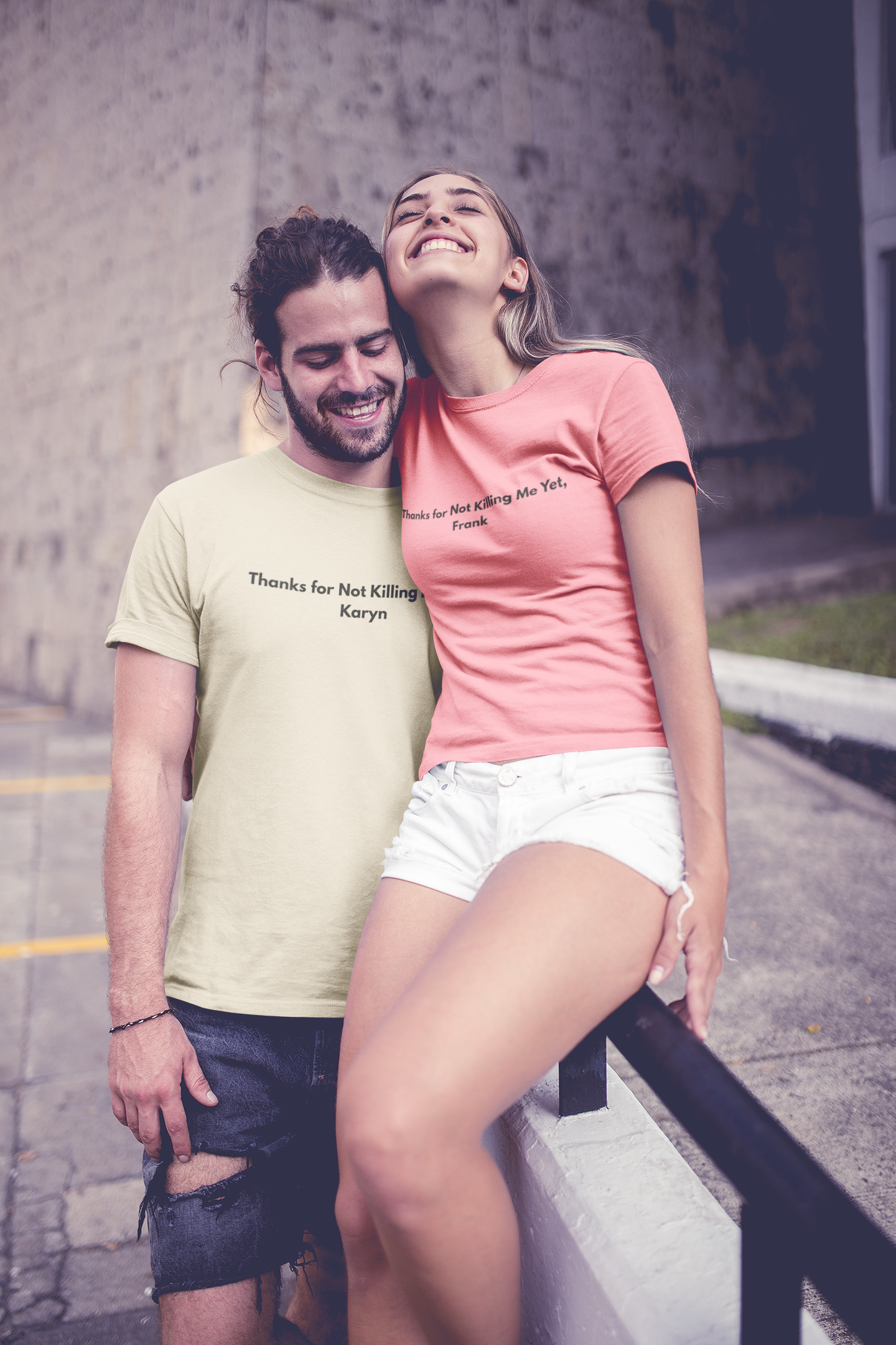 Thanks for Not Killing Me Yet Personalized Tee — Funny Couples Shirt
