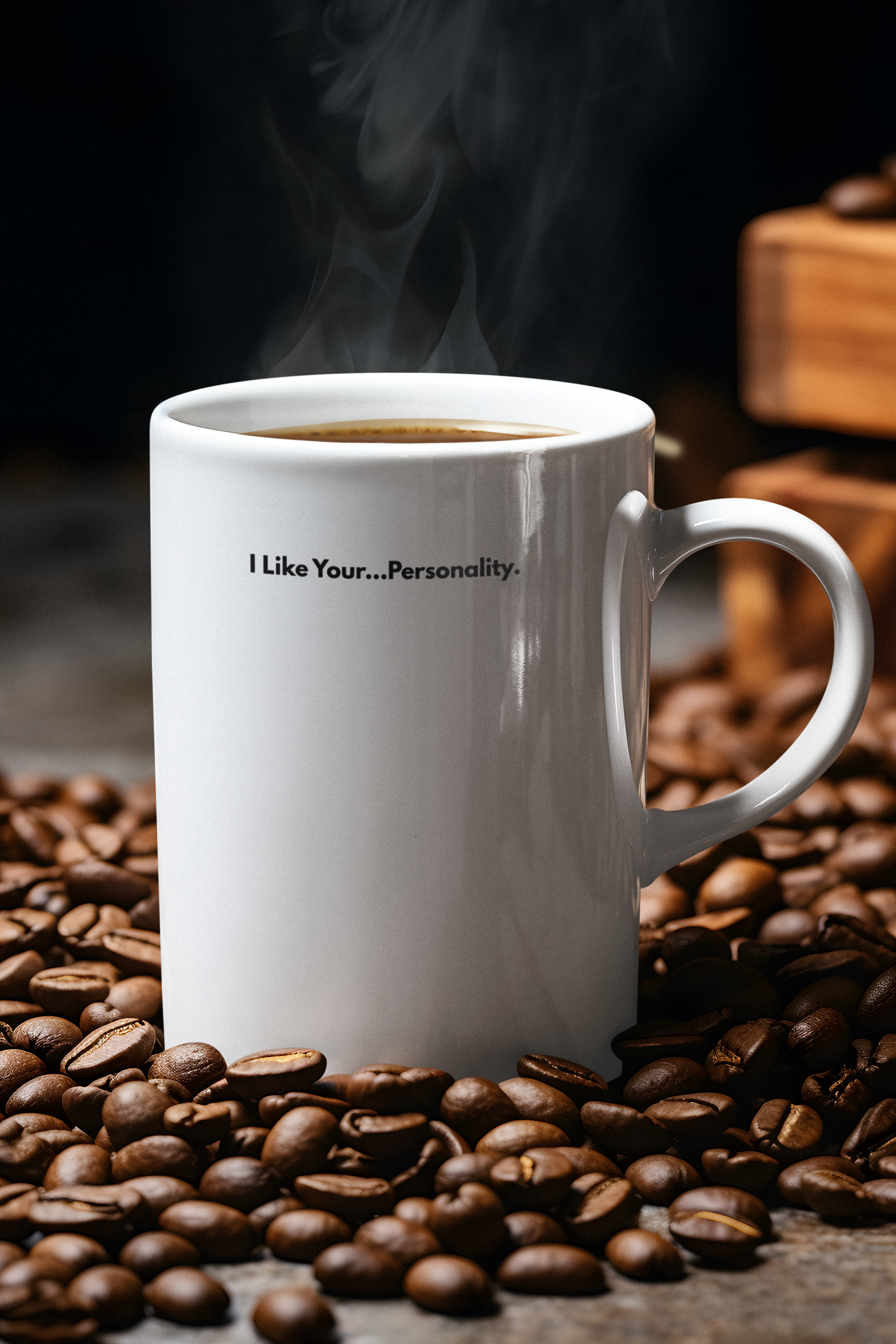 11oz Ceramic Mug — "I Like Your...Personality." Funny Sarcastic Coffee Mug