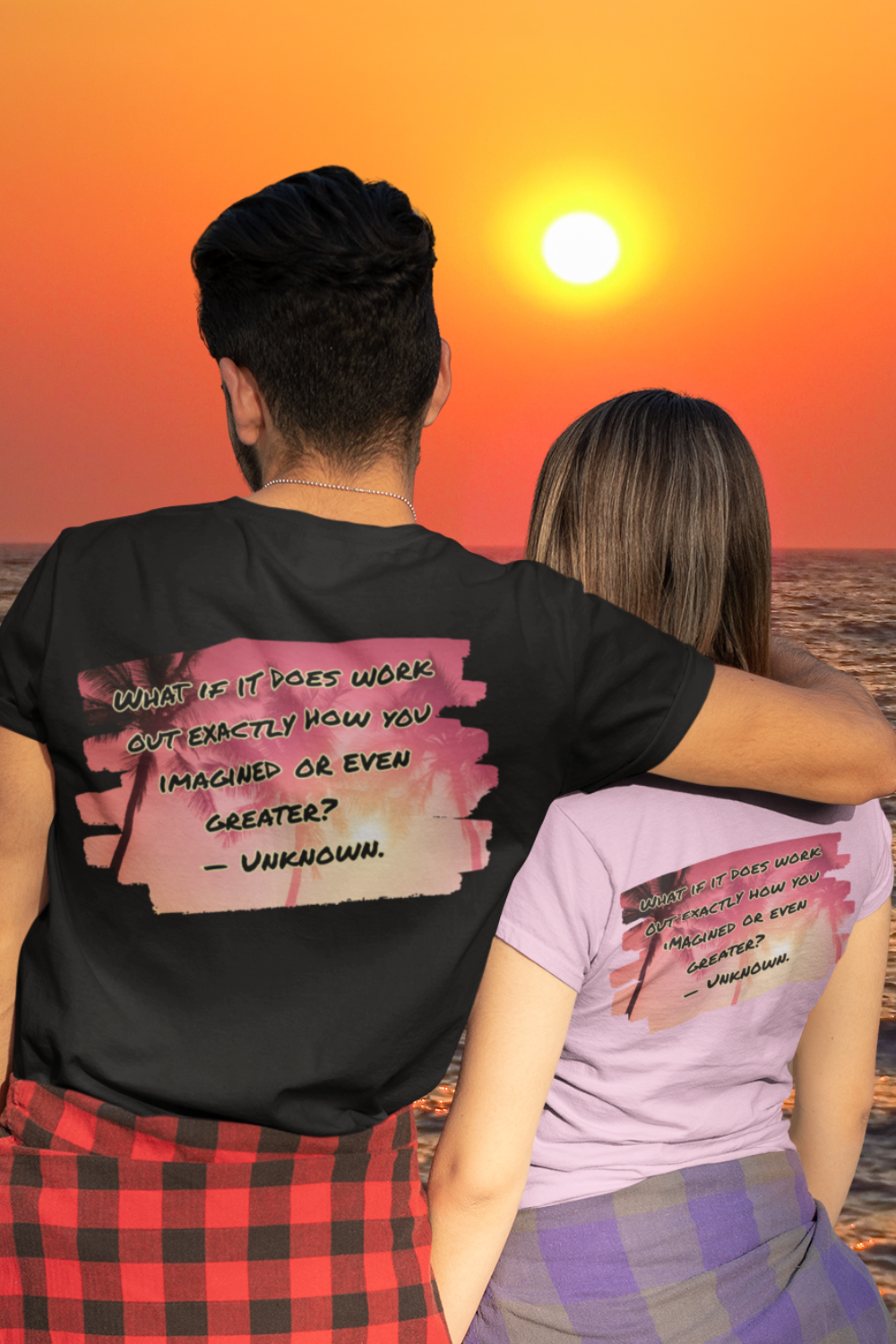 What If It Does Work Out Unisex T-Shirt - Motivational Back Print Shirt