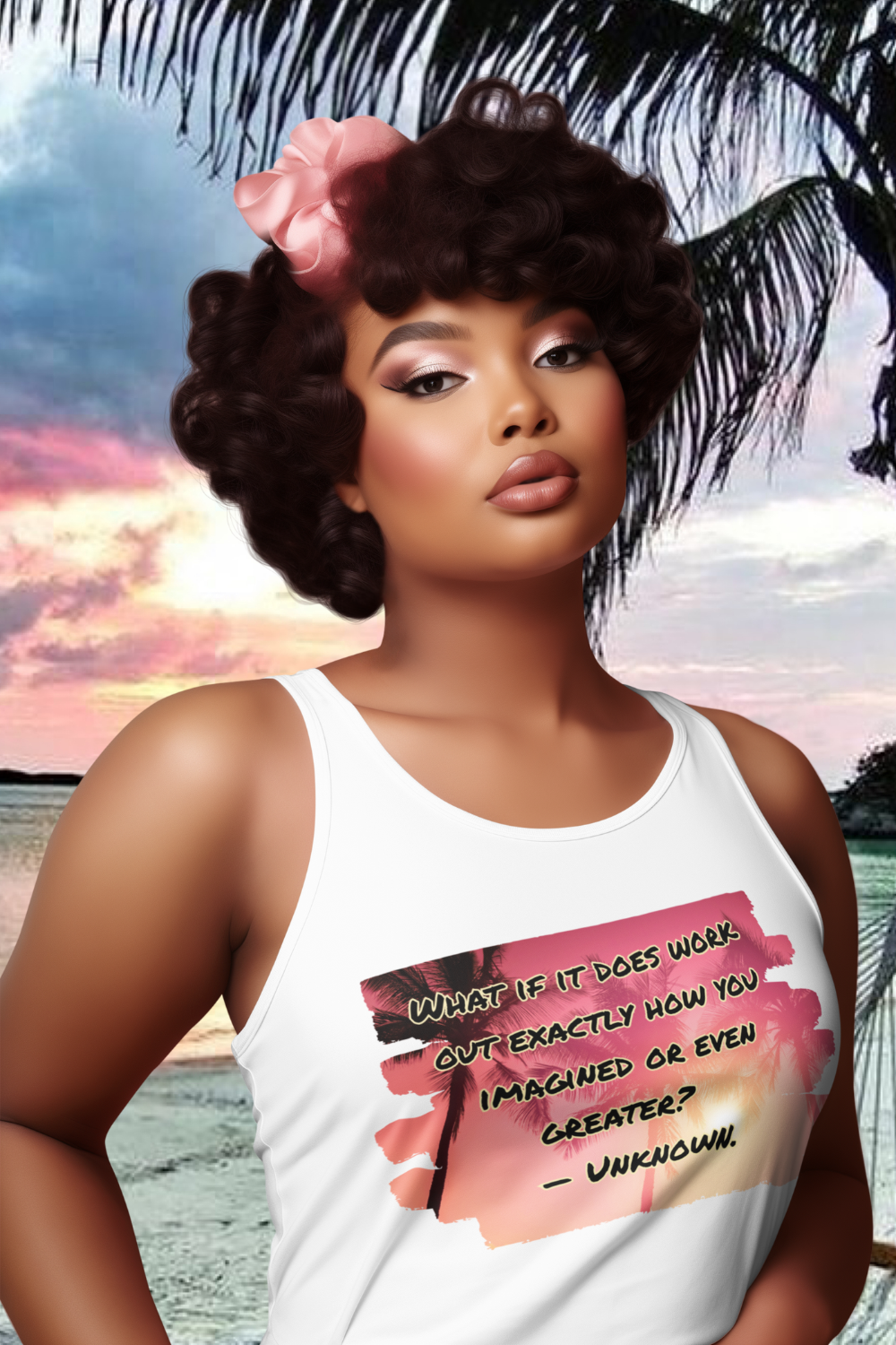 What If It Does Work Out Women's Racerback Tank - Inspirational Print