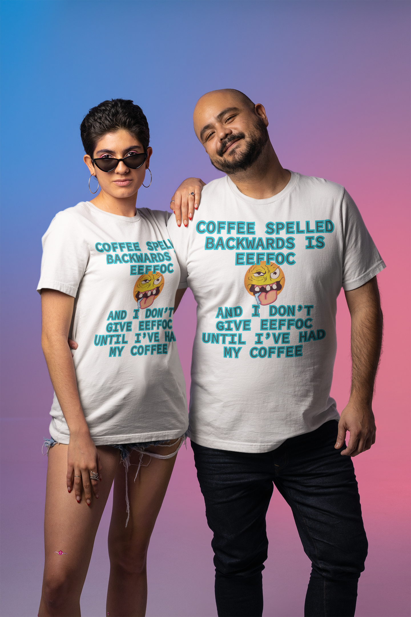Coffee Unisex T-Shirt – Coffee Spelled Backwards Is Eeffoc | Funny Morning Shirt
