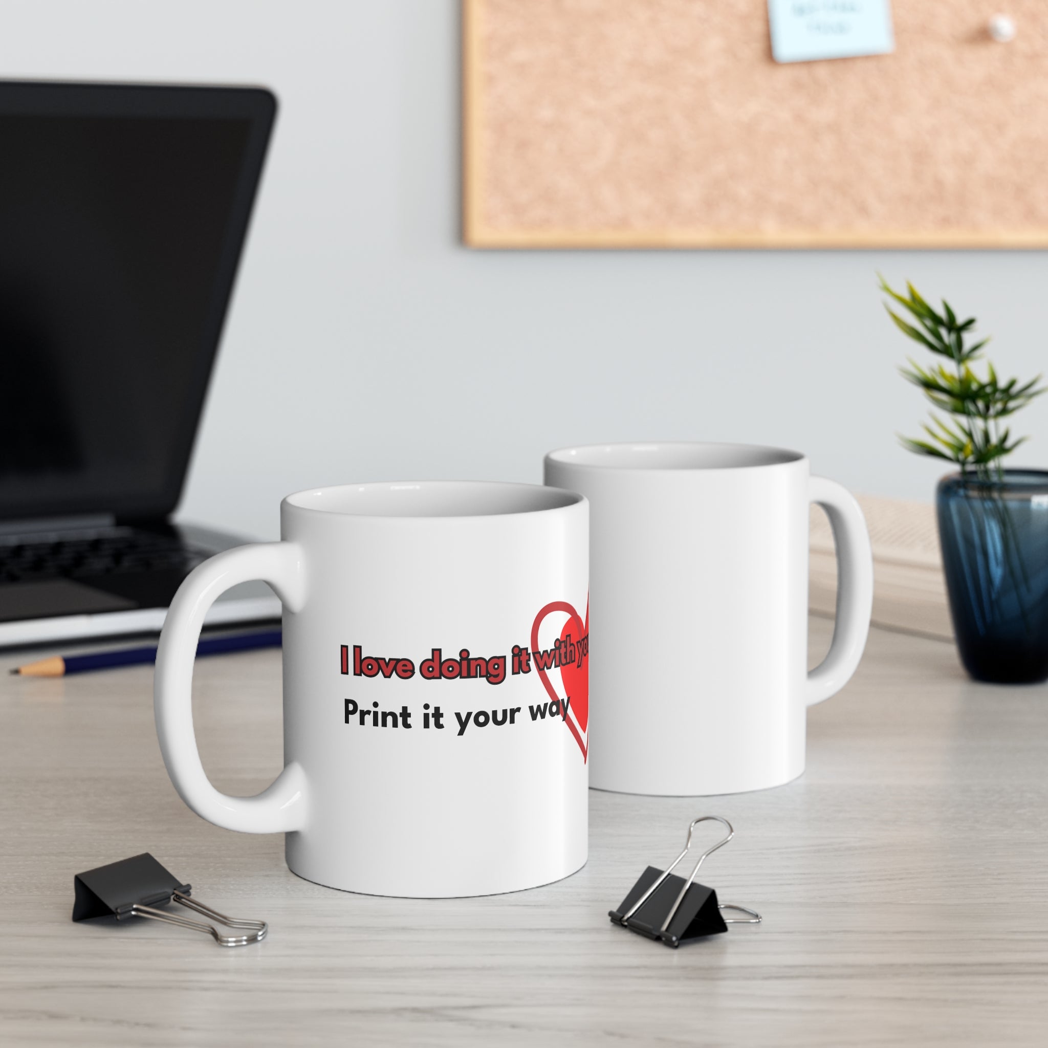 Mug — "I love doing it with you" Heart Coffee Mug (11oz)