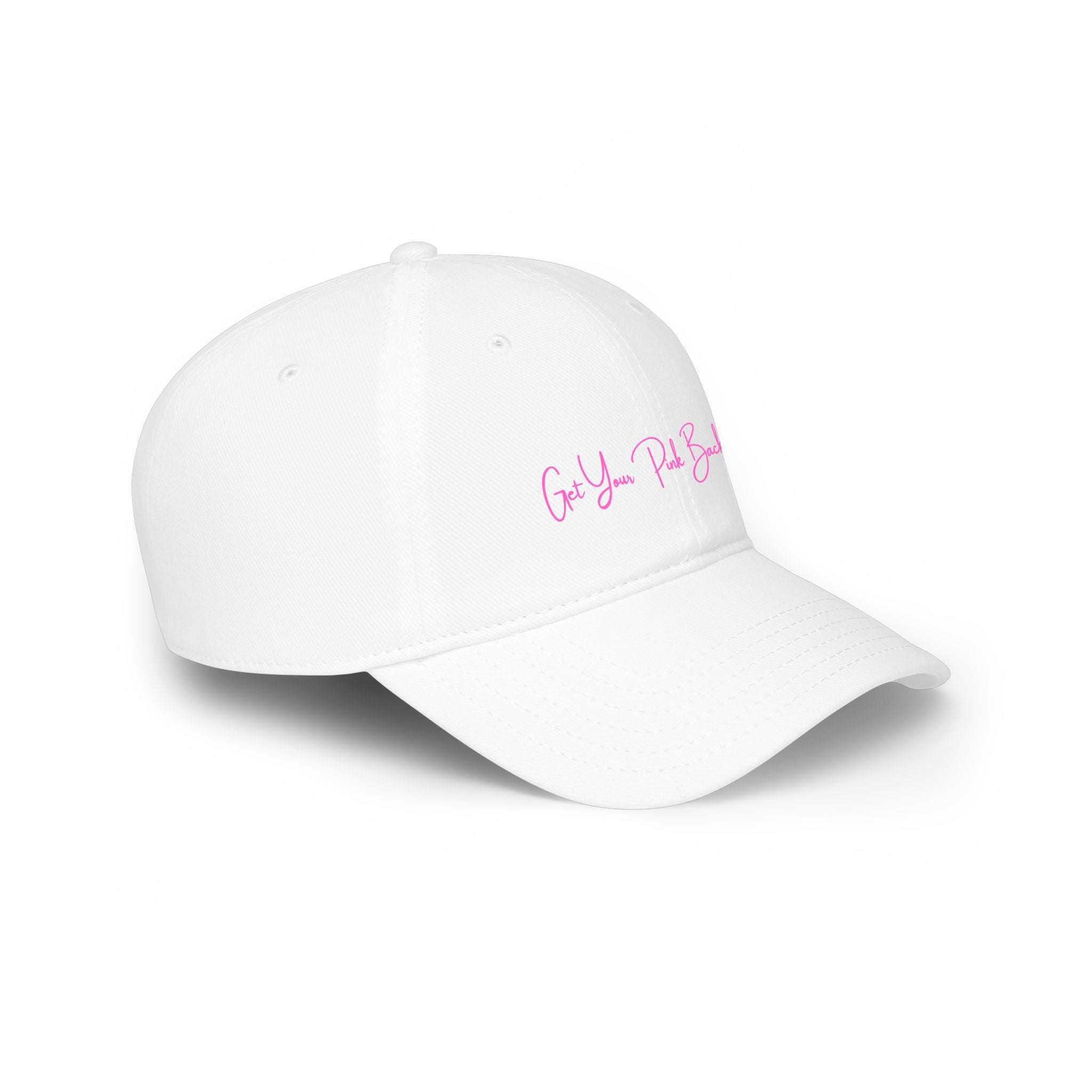 Get Your Pink Back Baseball Cap – Hot Pink Flamingo Strength Hat