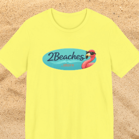 2Beaches Logo Unisex T-Shirt – Coastal Lifestyle Beach / Lake T-Shirt