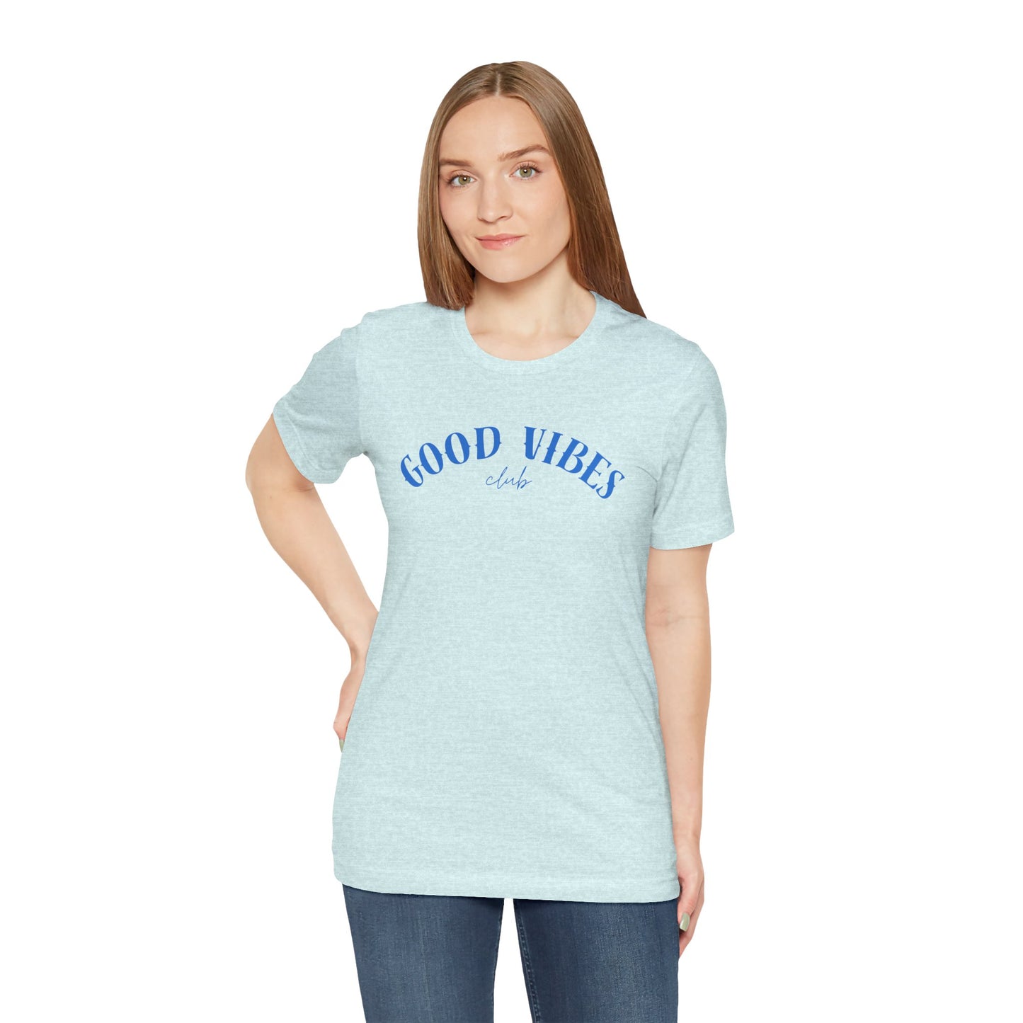 Good Vibes Tee — 'Good Vibes Club' Casual Graphic Unisex T-Shirt Beach / Lake