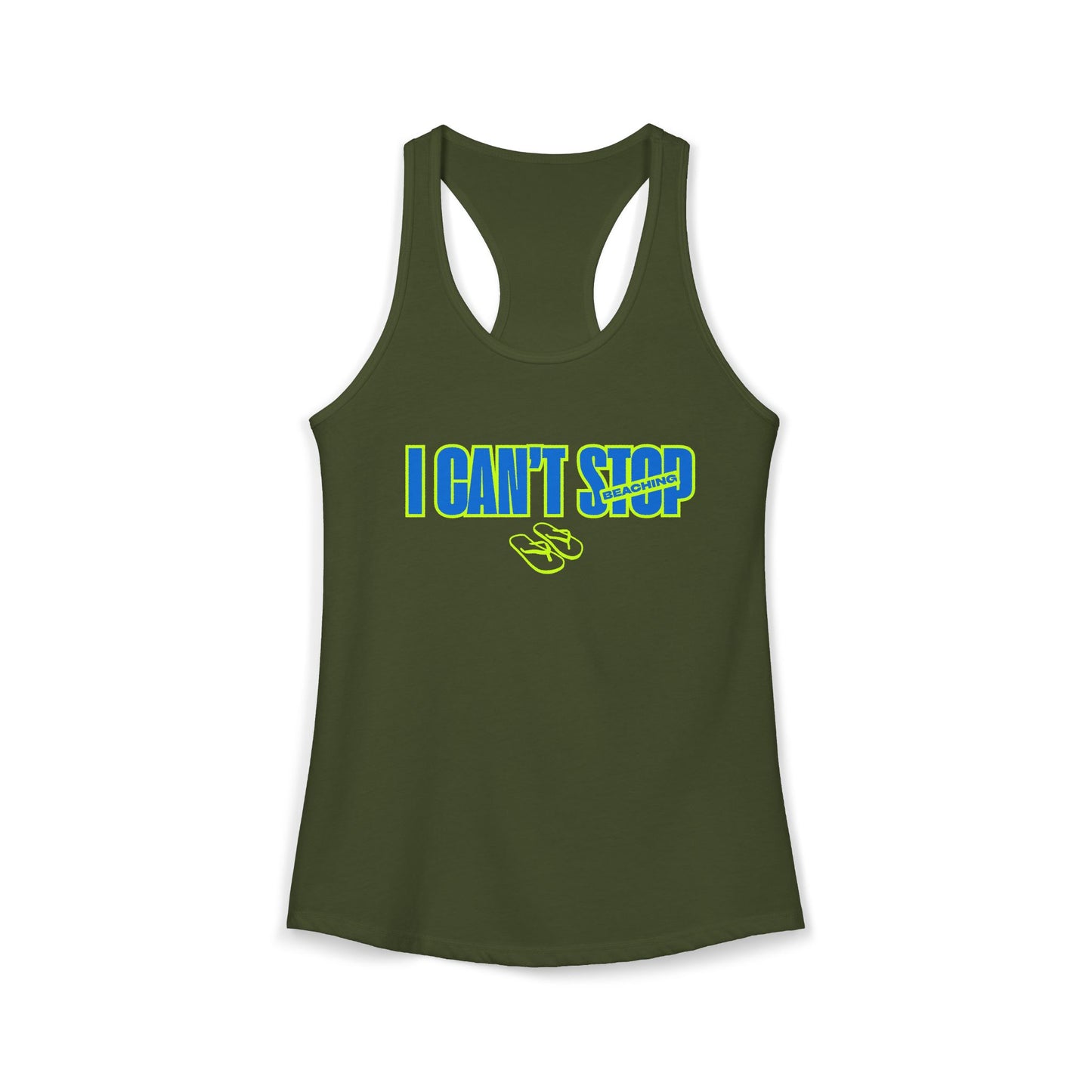 Women's Ideal Racerback Tank – Can't Stop Beaching