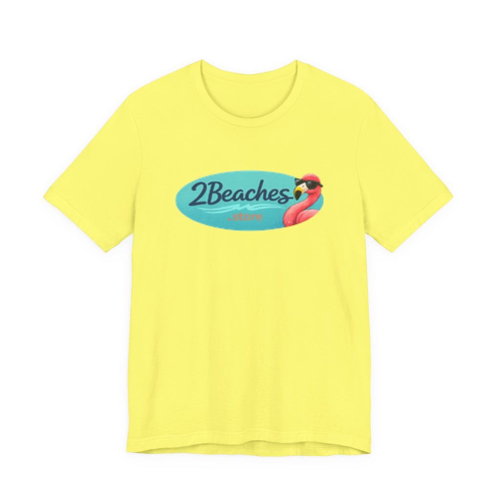 2Beaches Logo Tee – Coastal Lifestyle Beach T-Shirt