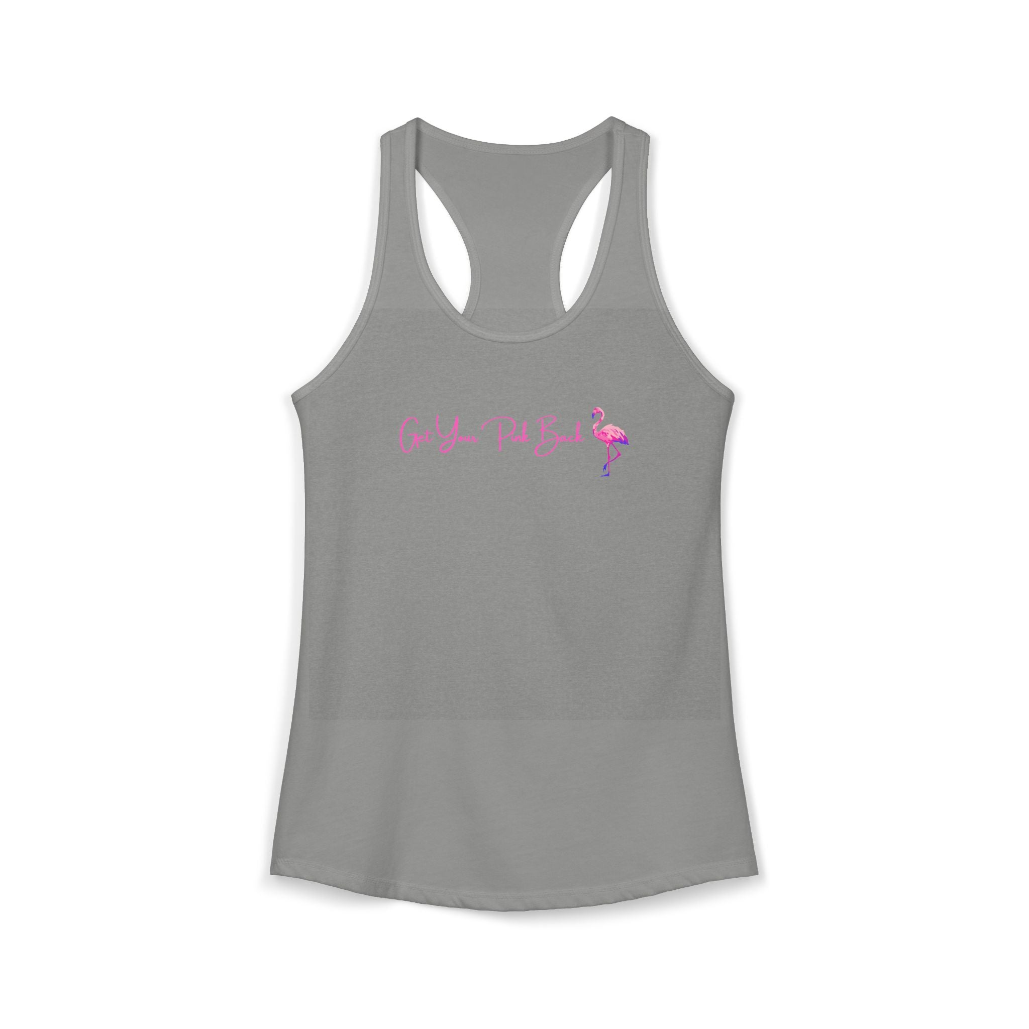 Get Your Pink Back Women's Racerback Tank – Hot Pink Flamingo Strength Tee