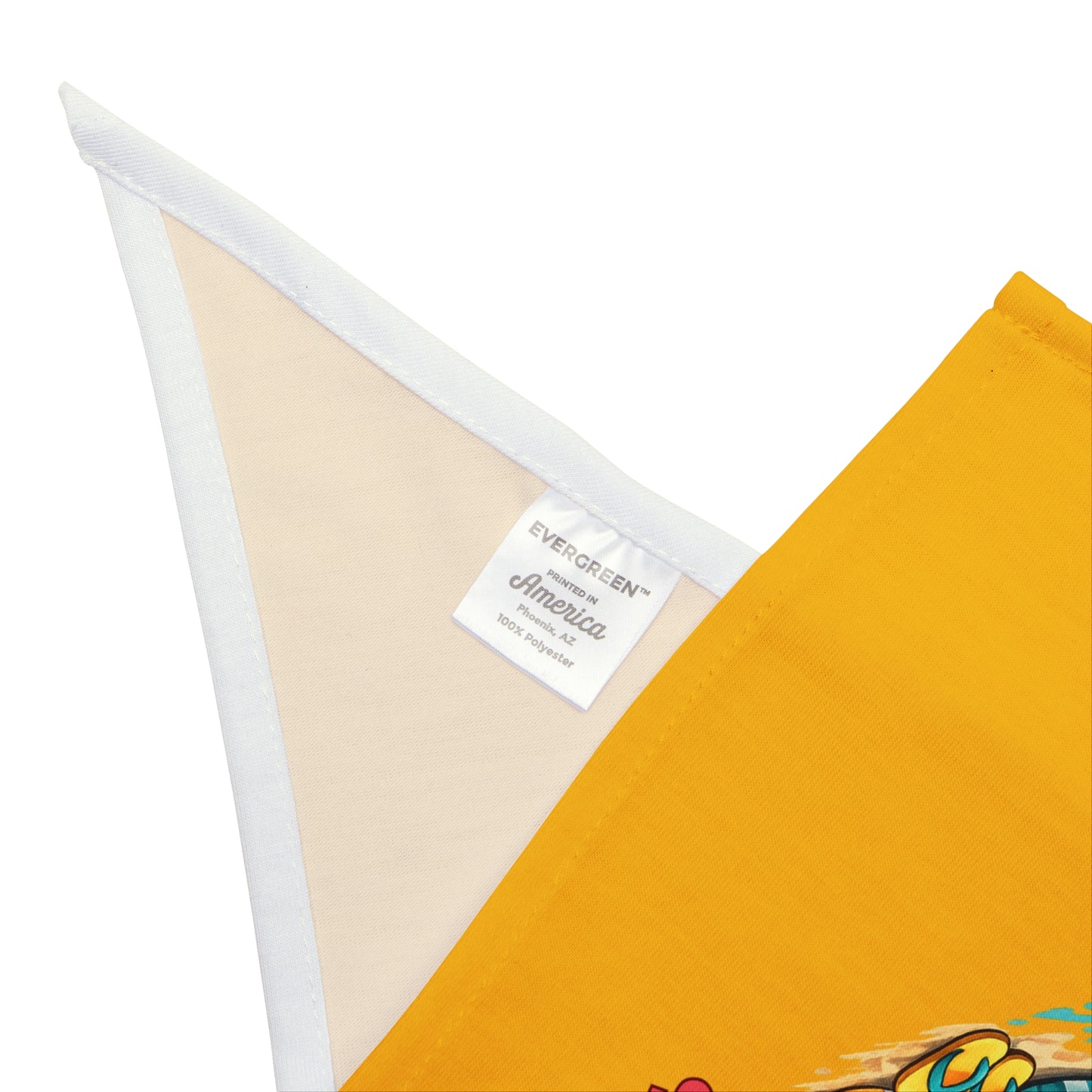 Tropical Flamingo Pet Bandana – Golden Yellow Flocking Fabulous Dog & Cat Accessory