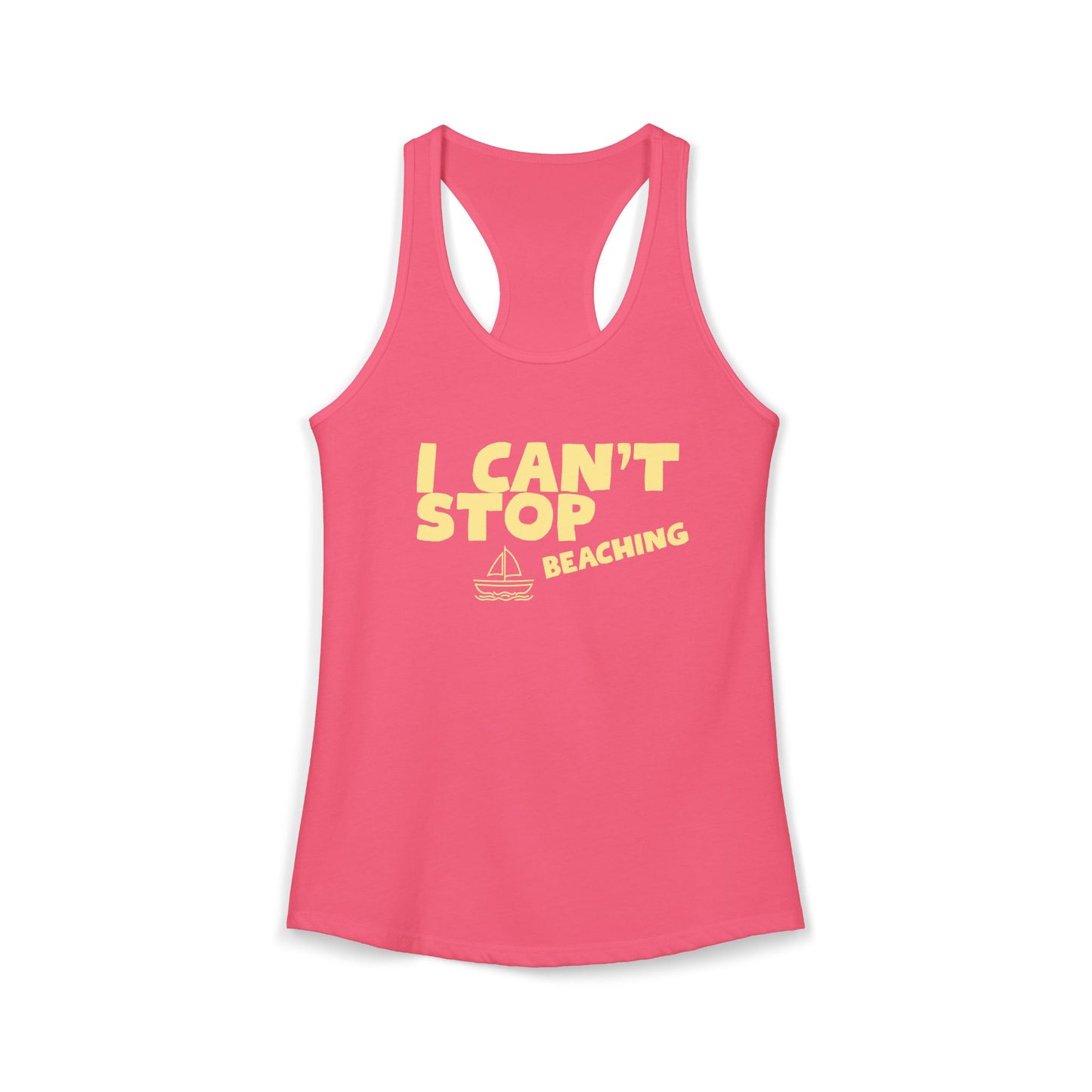 Women's Ideal Racerback Tank – I CAN'T STOP BEACHING