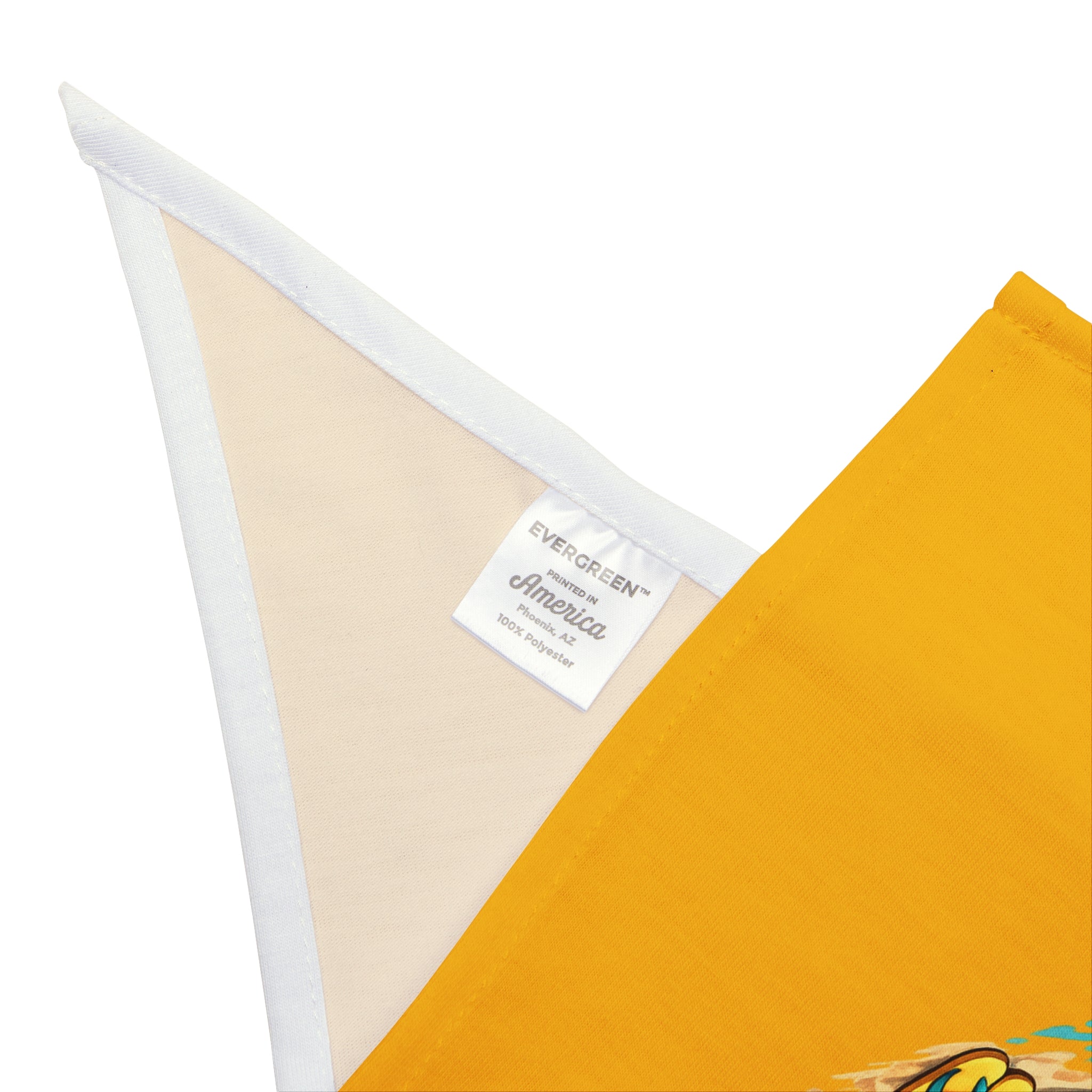 Tropical Flamingo Pet Bandana – Golden Yellow Flocking Fabulous Dog & Cat Accessory