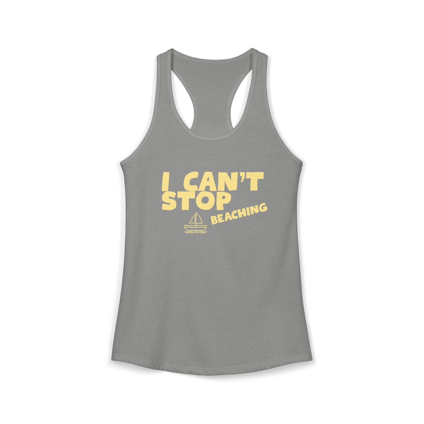 Women's Ideal Racerback Tank – I CAN'T STOP BEACHING
