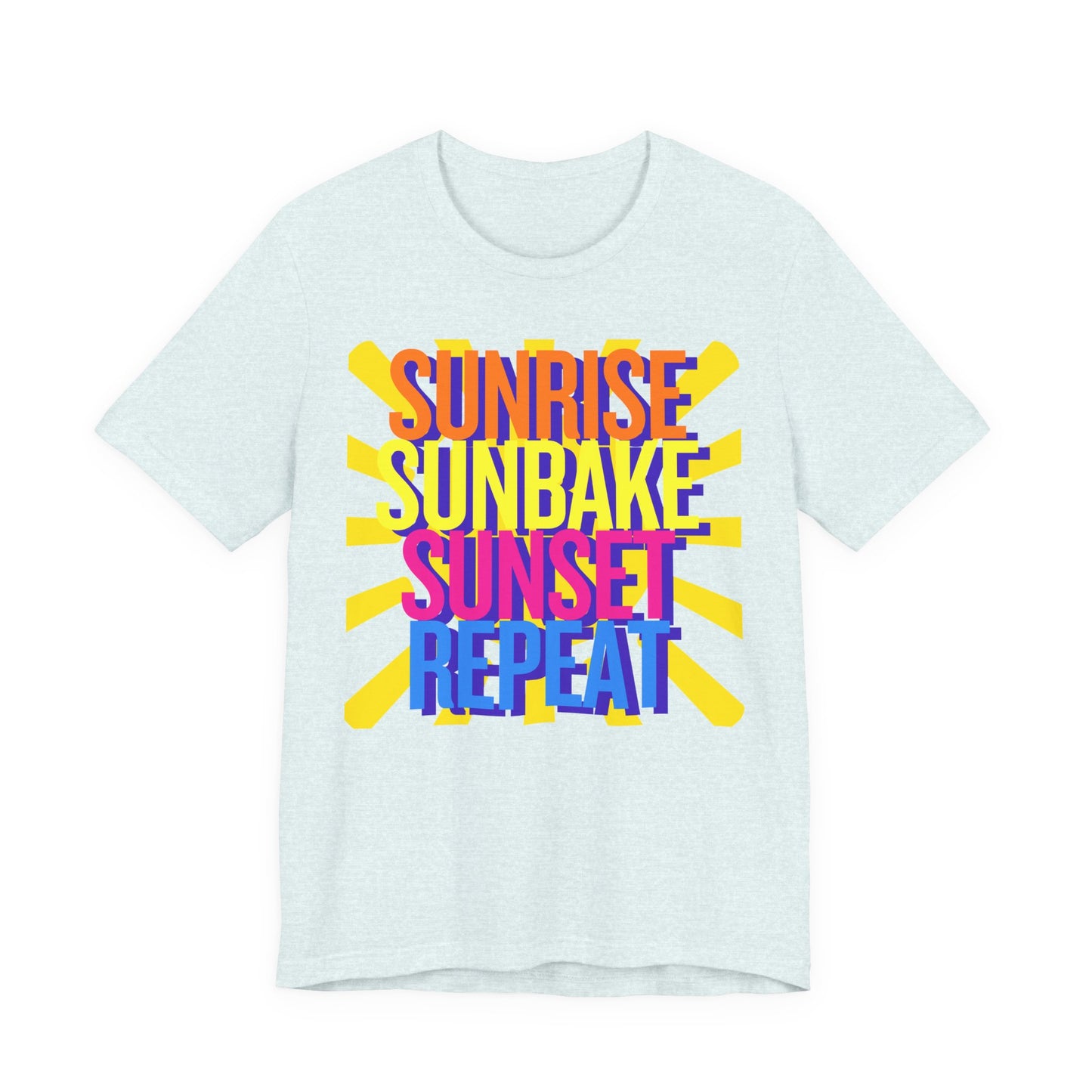 Sunrise Sunbake Sunset Repeat Unisex T-Shirt - Retro Beach / Lake  Vibes Shirt