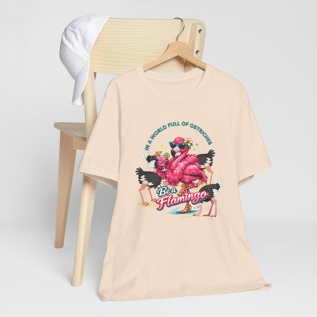 Be a Flamingo T-Shirt – Tropical Retro Graphic Tee
