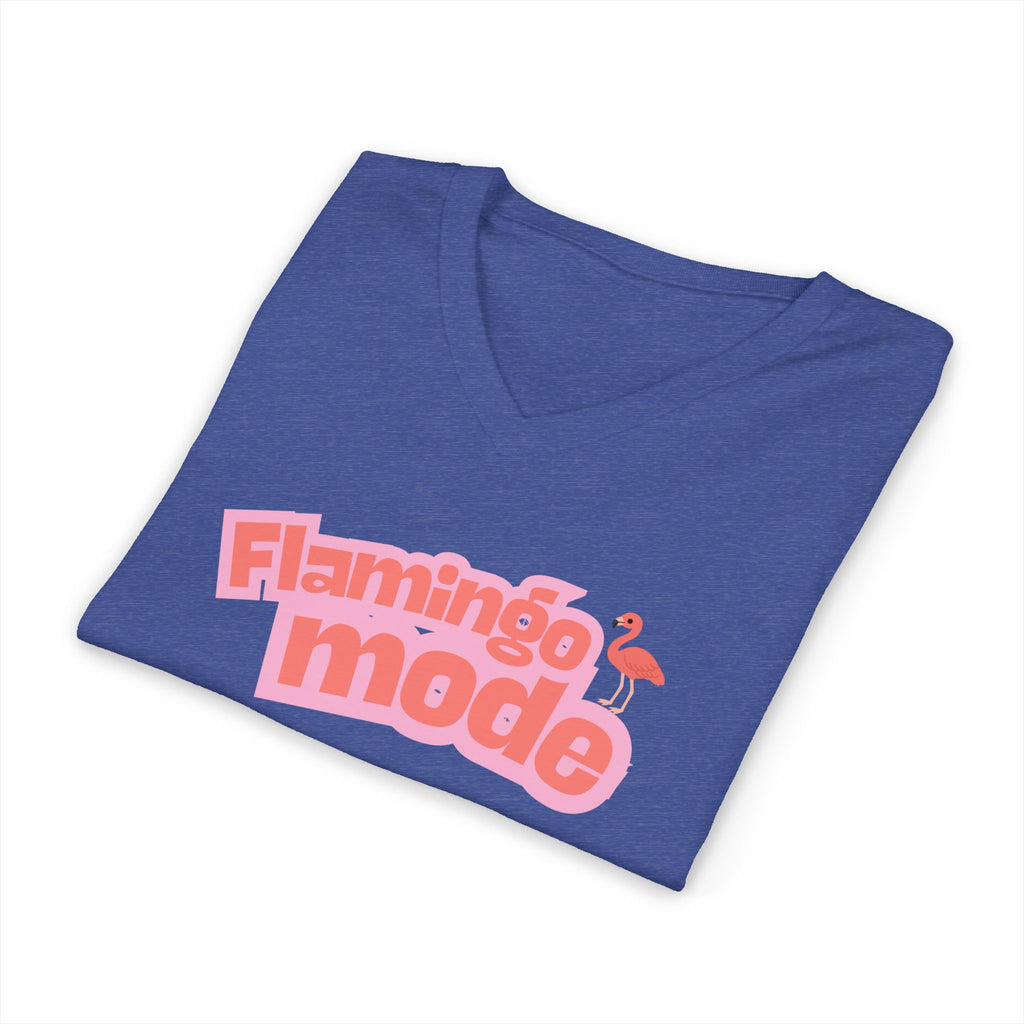 Flamingo Mode V-Neck Tee